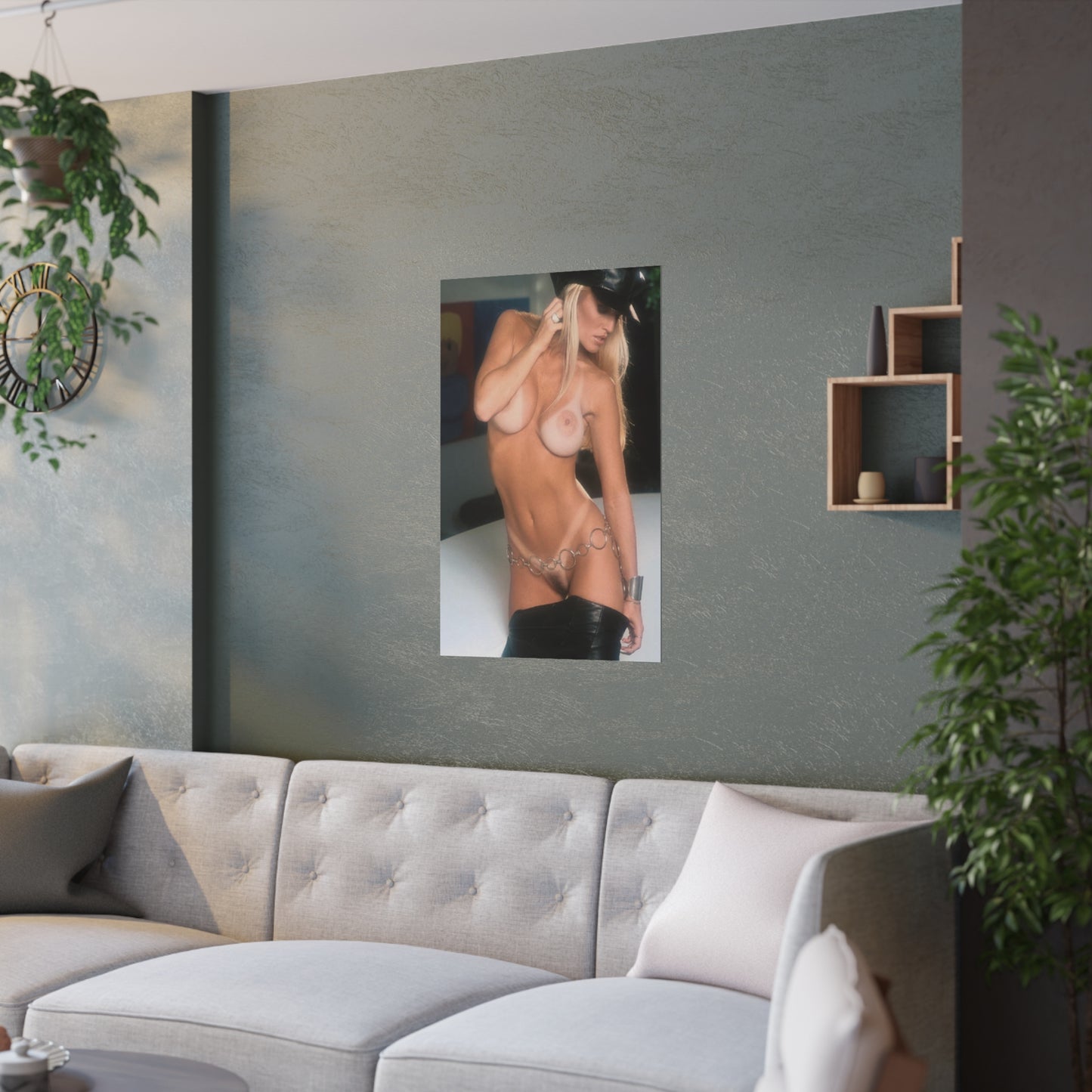 Satin Posters (210gsm) Retro Adult Star Janine Lindenmulder Nude