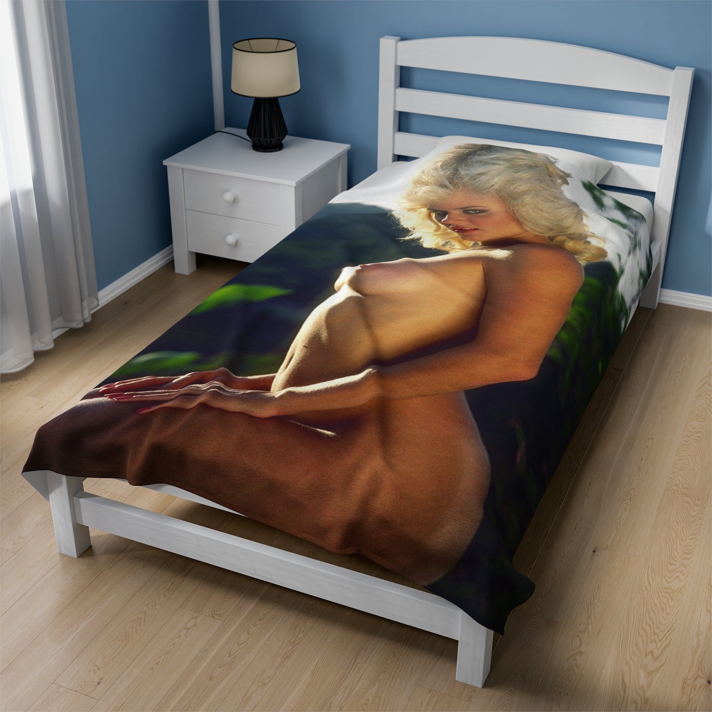 Velveteen Plush Blanket Retro Porn Star Ginger Lynn Nude