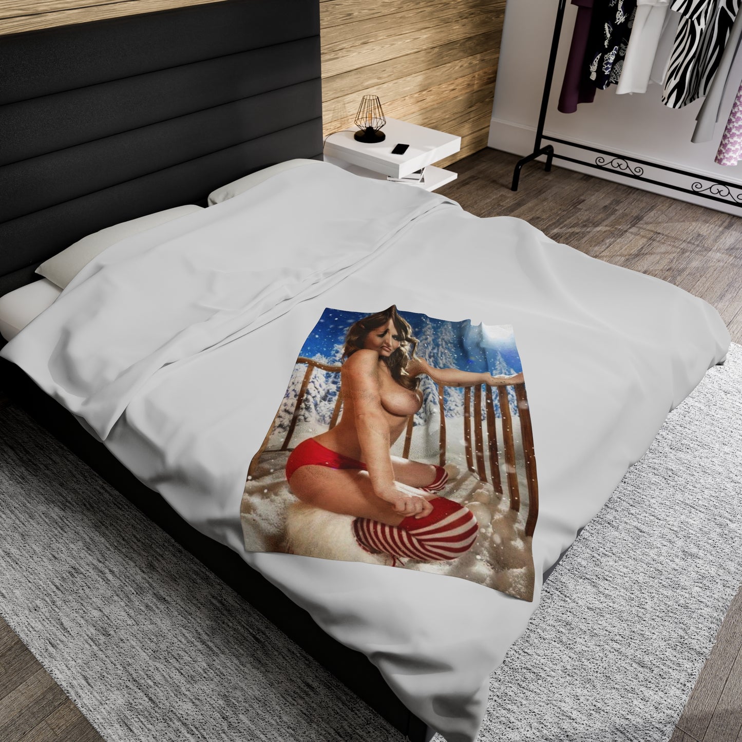 Velveteen Plush Blanket Nude Christmas Pornstars