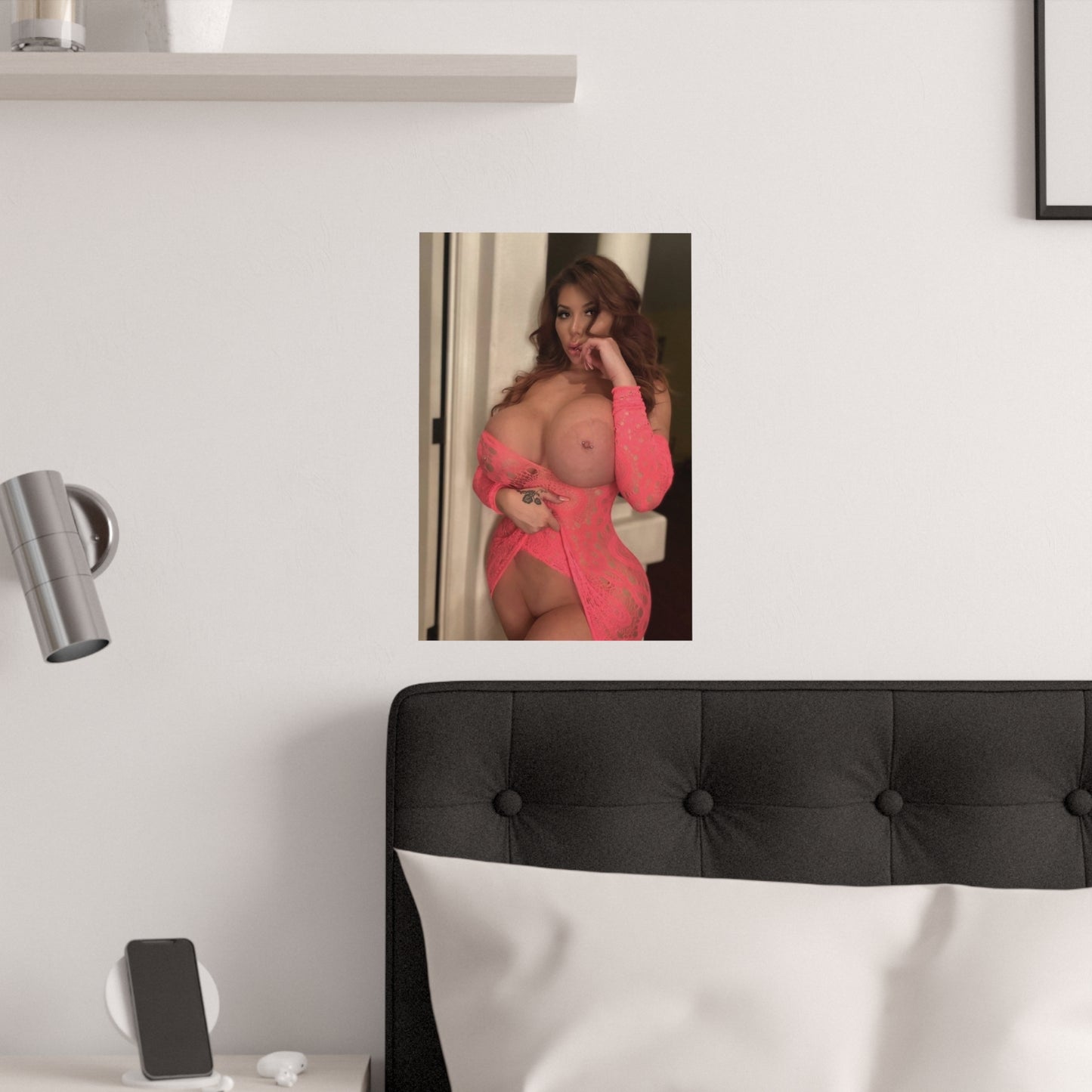 Satin Posters (210gsm) Busty Stephanie Palomares Nude