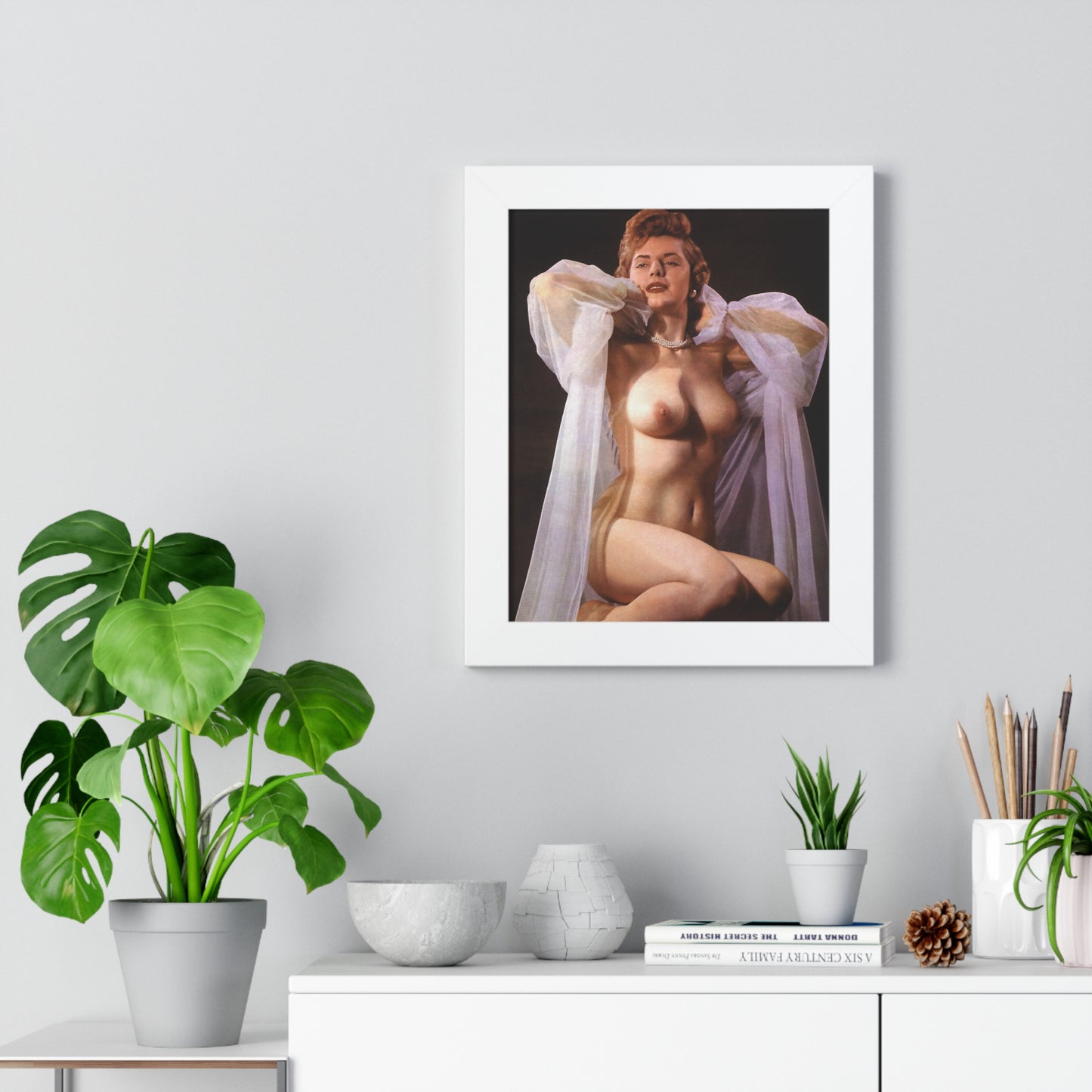 Framed Vertical Poster Playboy Playmate December 1954 Terry Ryan