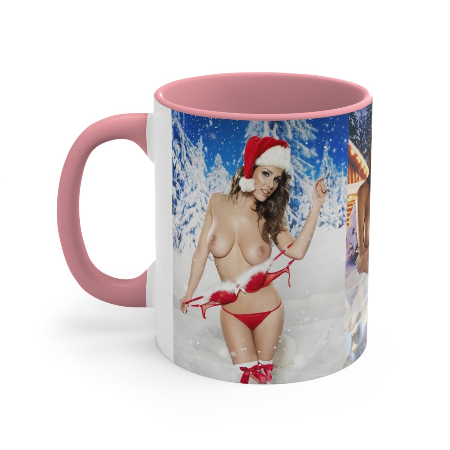 Accent Coffee Mug, 11oz Nude Christmas Pornstars