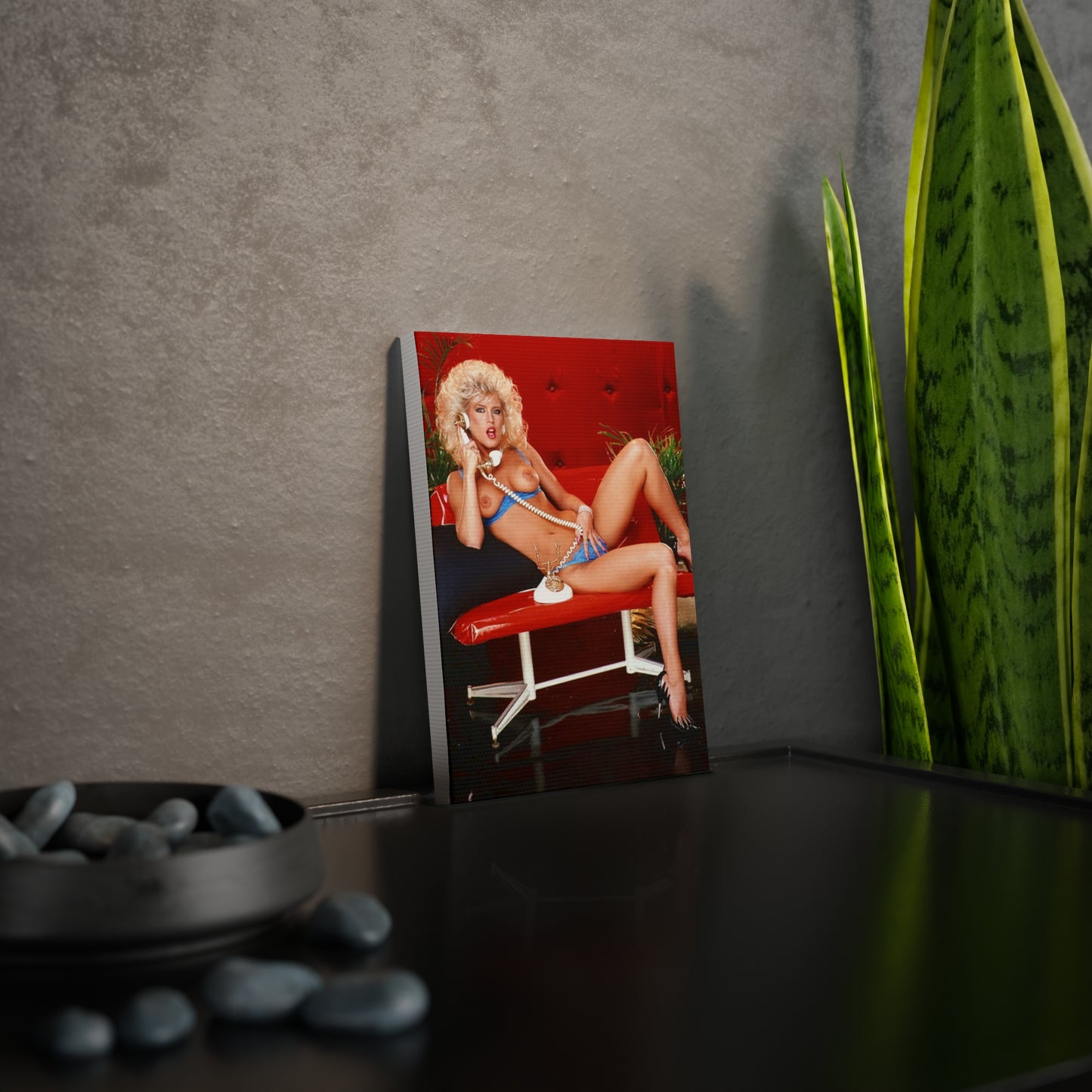 Canvas Photo Tile Retro 1980s Porn Star Amber Lynn