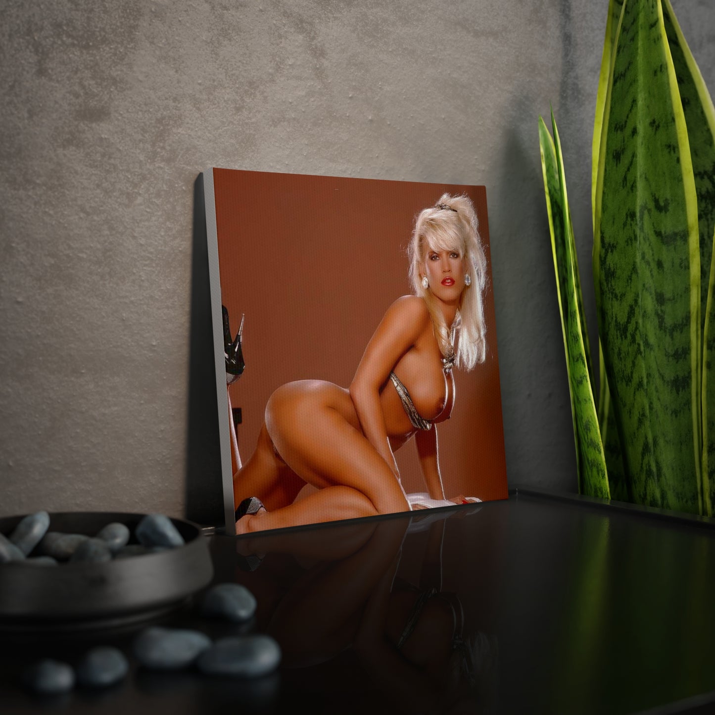 Canvas Photo Tile Retro 1980s Porn Star Amber Lynn