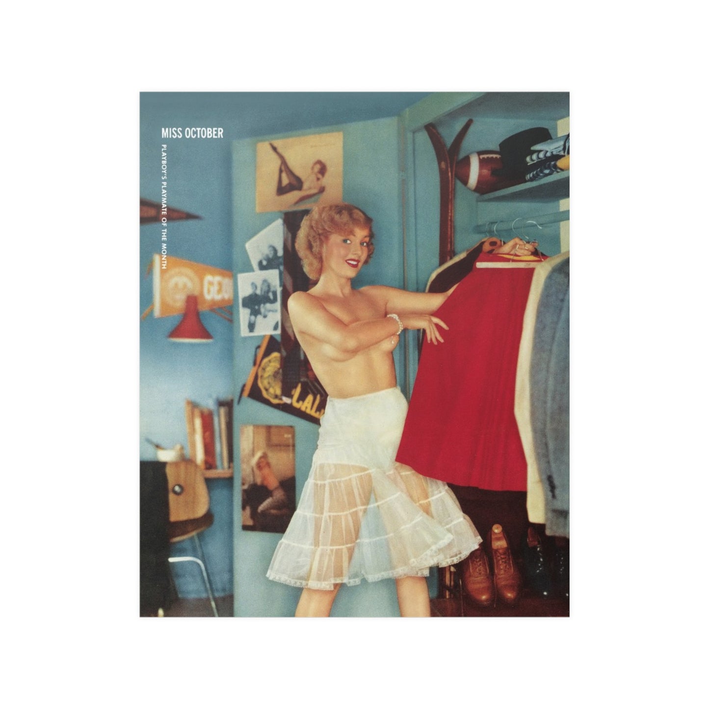 Satin Posters (210gsm) Playmate October 1955 Jean Moorhead
