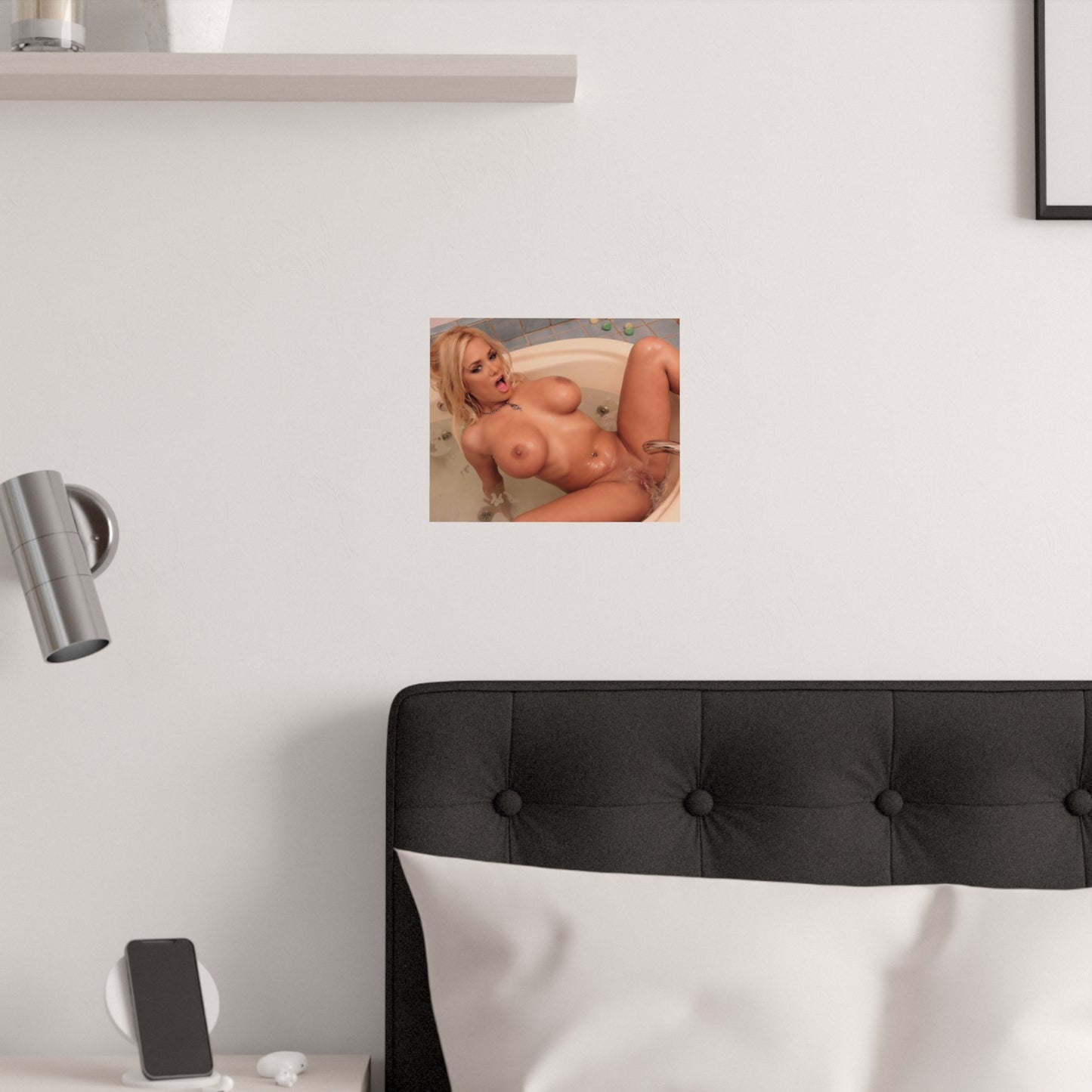 Satin Posters (210gsm) Shyla Stylez Nude Bath