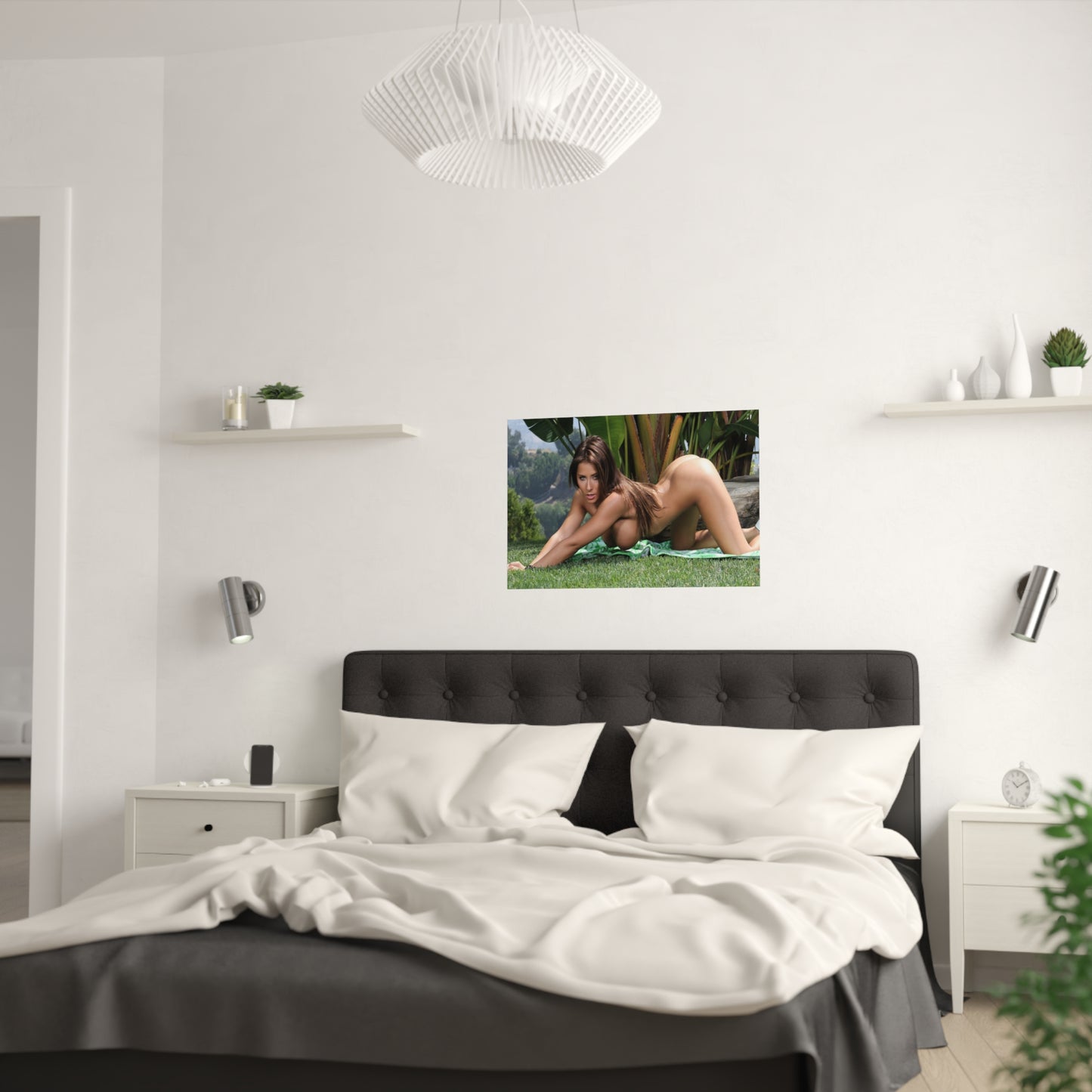Satin Posters (210gsm) Madison Ivy Nude in the Grass