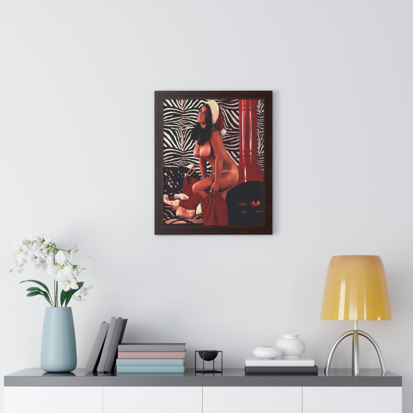 Framed Vertical Poster Playboy Playmate Cynthia Myers Nude