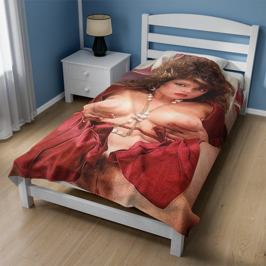 Velveteen Plush Blanket Traci Lords Nude