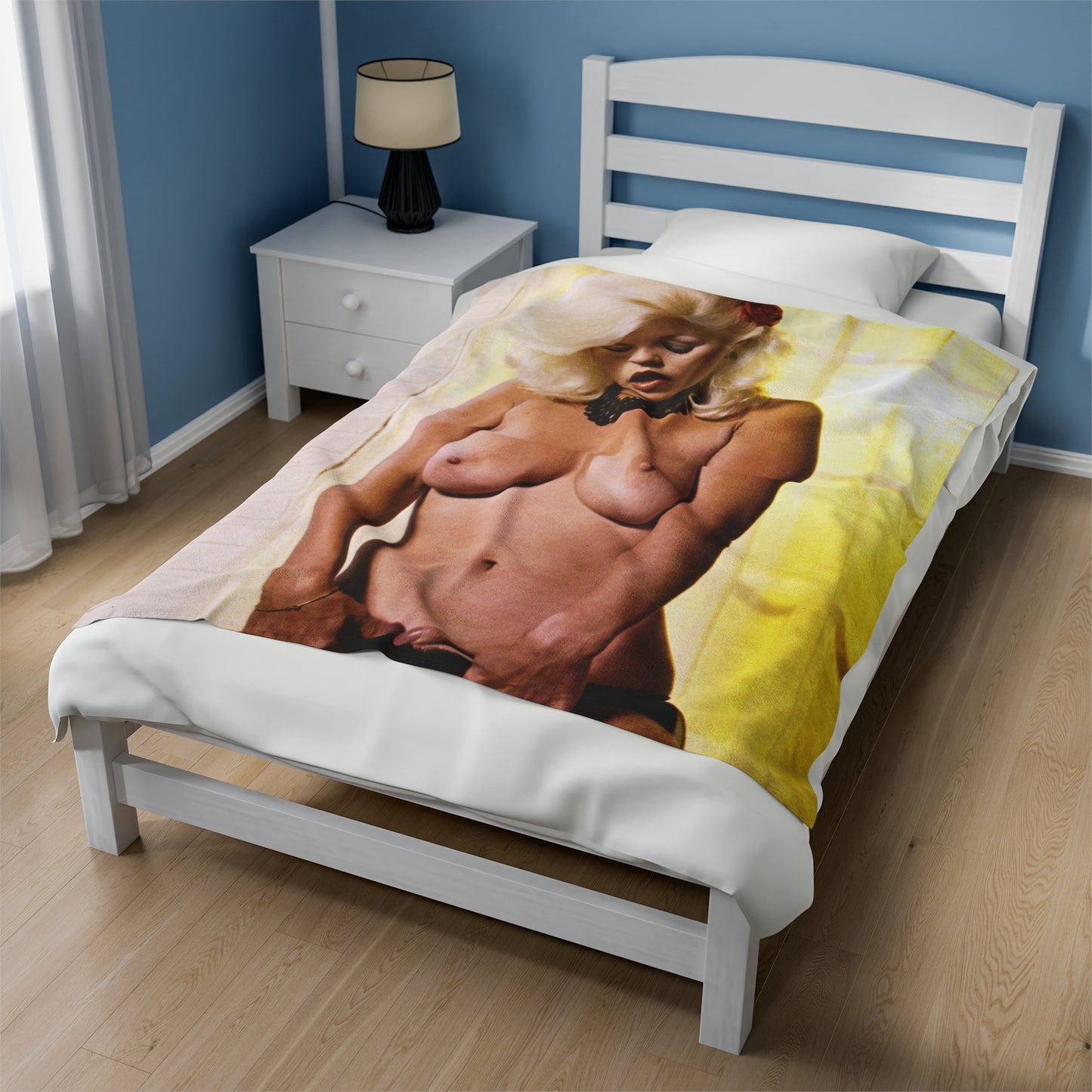 Velveteen Plush Blanket Porn Star Seka Nude