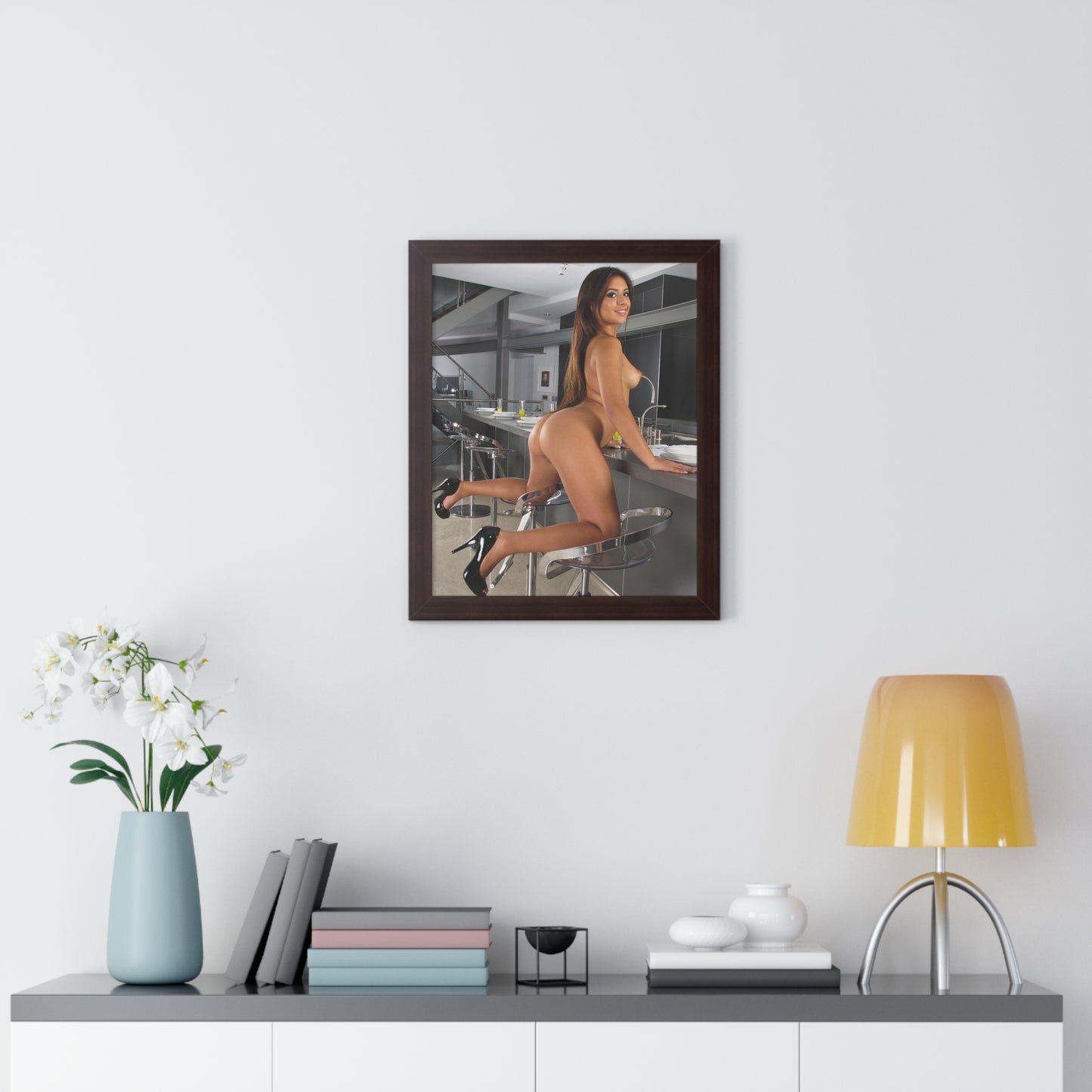 Framed Vertical Poster Porn Star Jynx Maze Nude