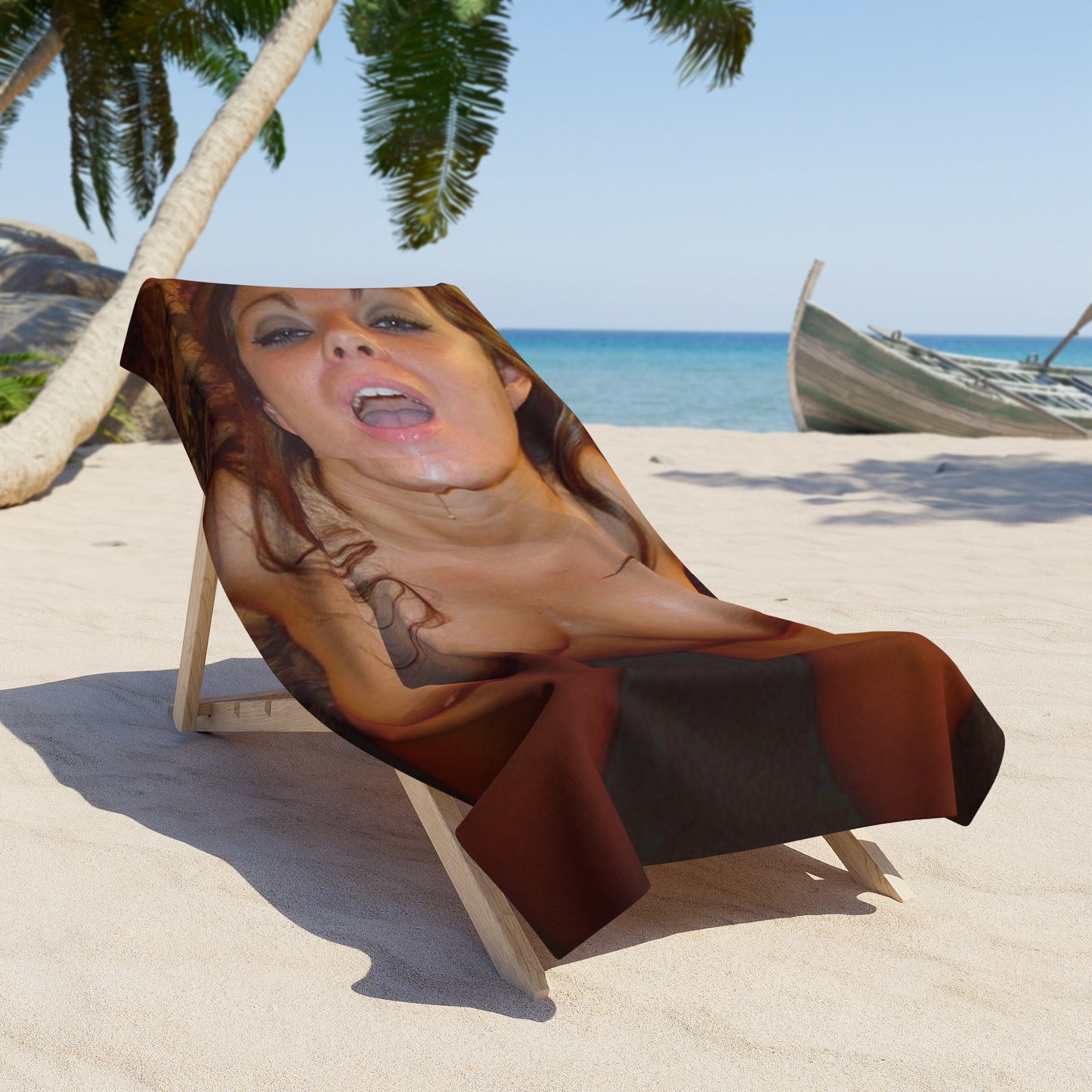 Beach Towel Target Practice Nude