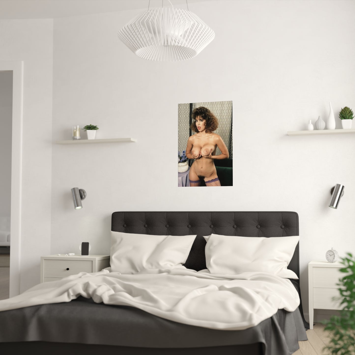 Satin Posters (210gsm) Retro Adult Star Christy Canyon Nude