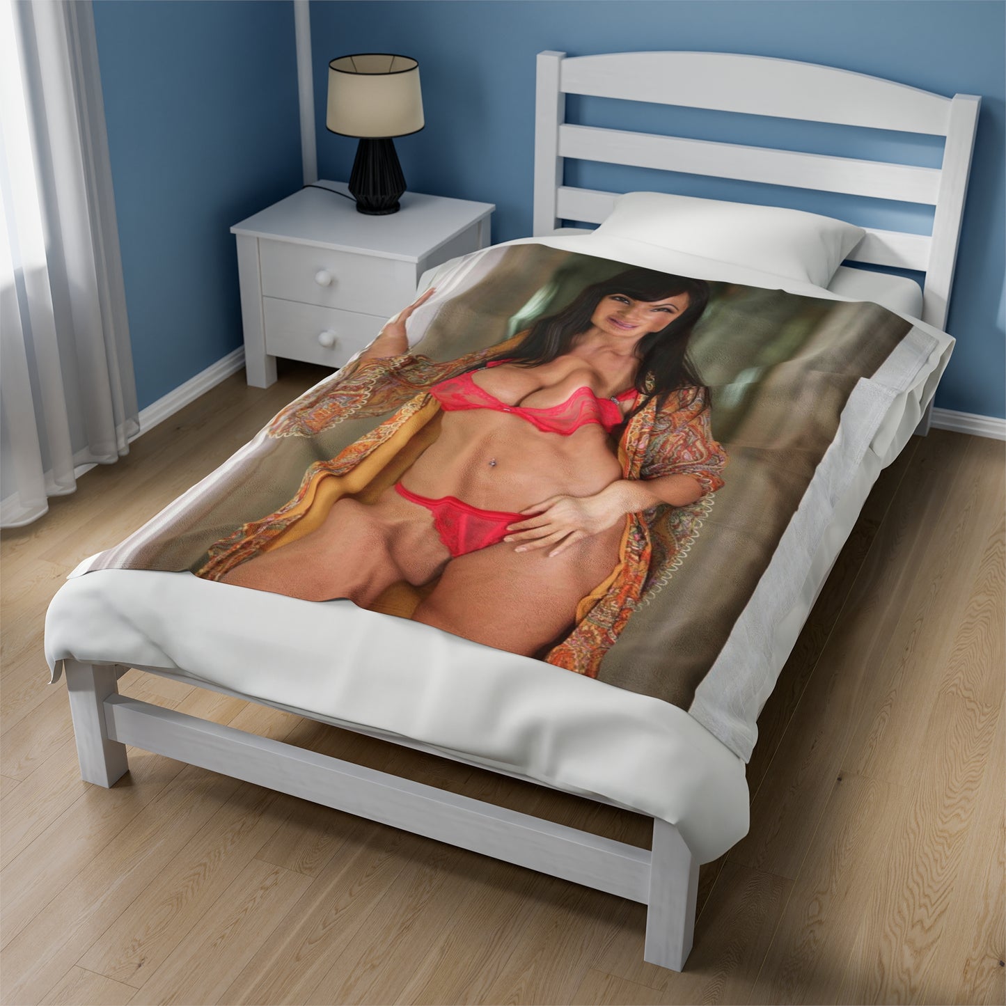 Velveteen Plush Blanket Lisa Ann Lingerie