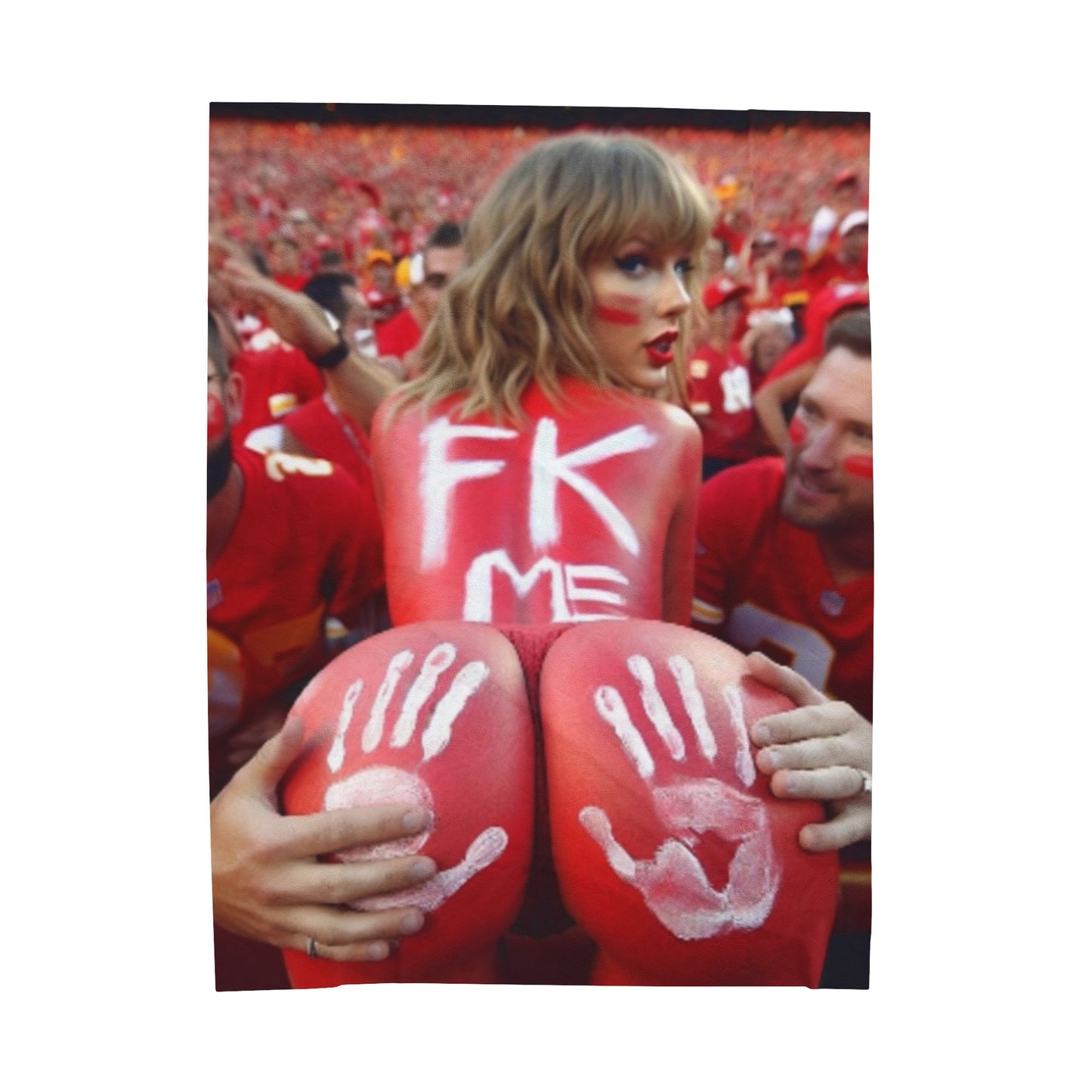 Velveteen Plush Blanket Taylor Swift AI Nudes