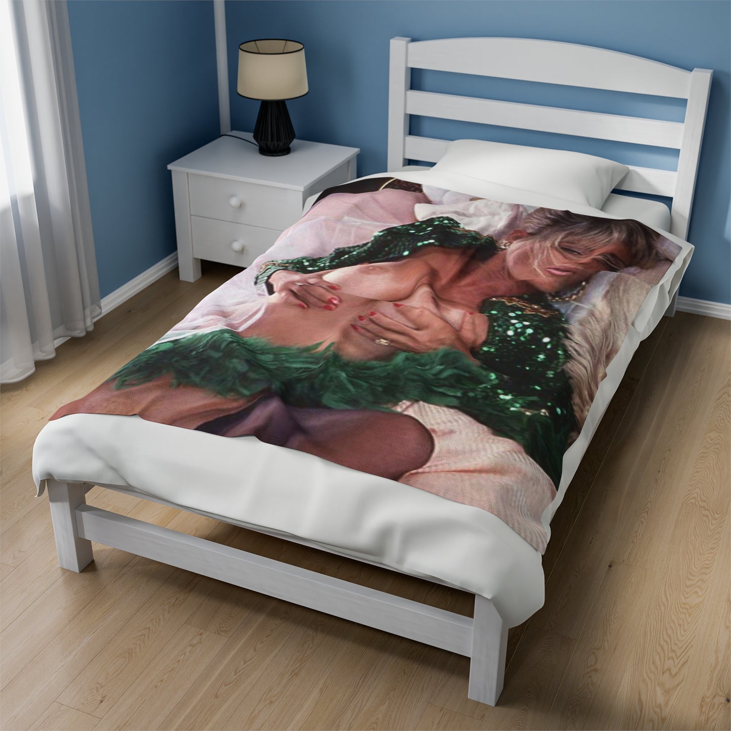 Velveteen Plush Blanket Porn Star Seka Nude