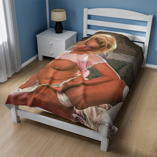 Velveteen Plush Blanket Pornstar Jenna Jameson Nude