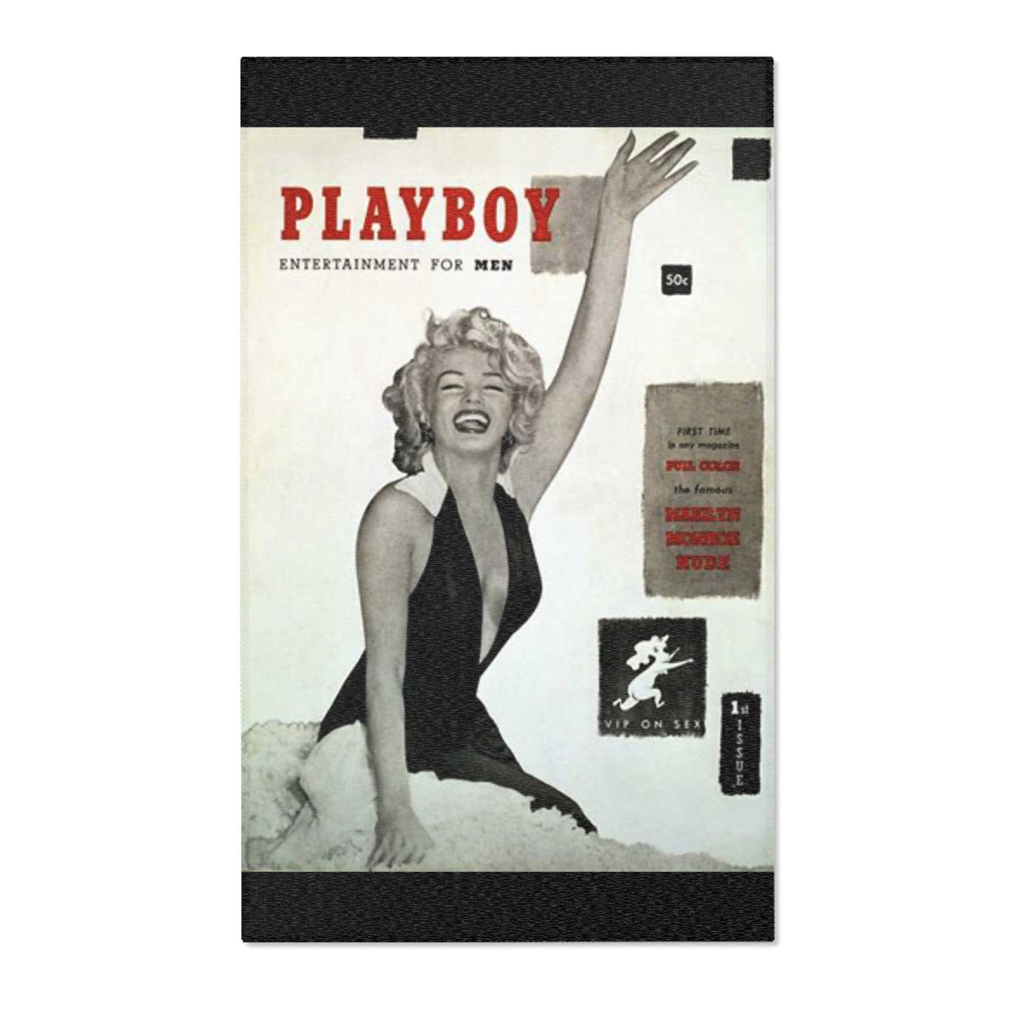 Area Rugs Playboy Cover December 1953 Marilyn Monroe