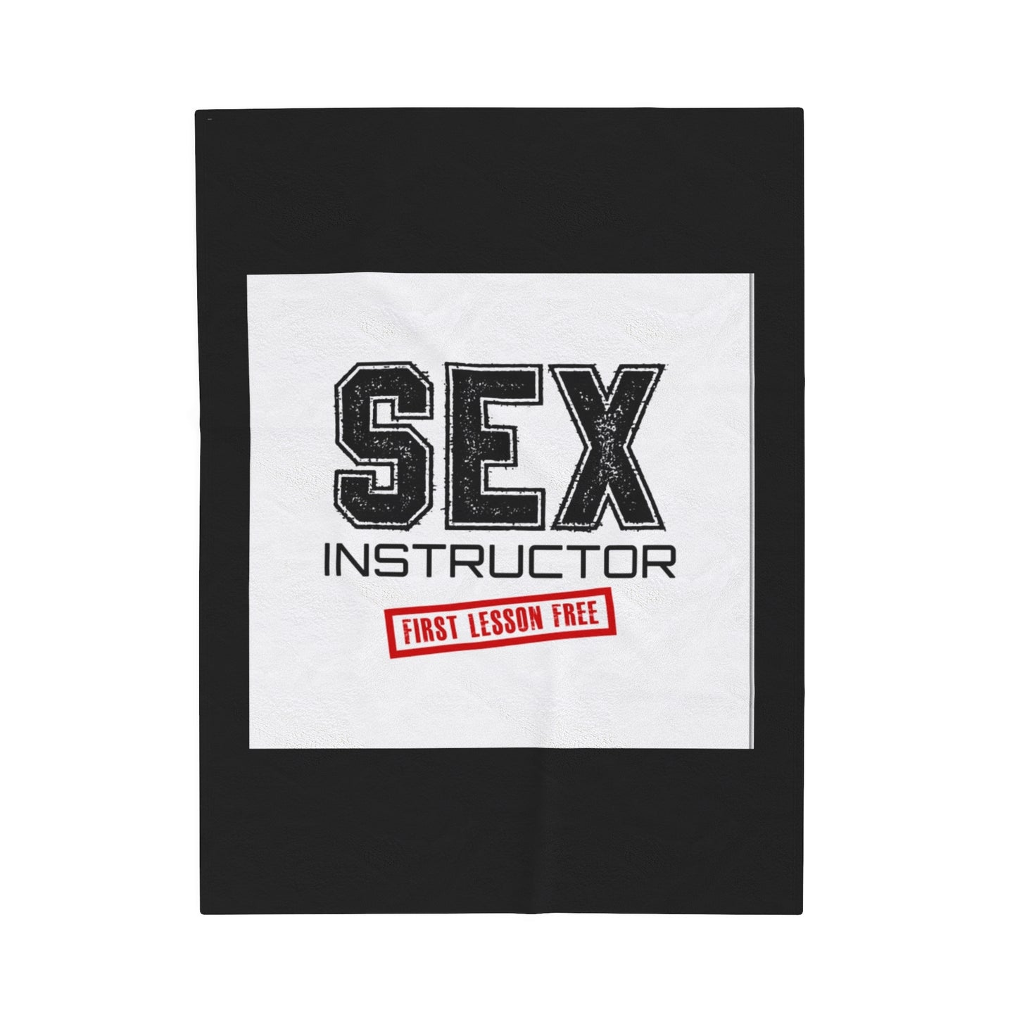 Velveteen Plush Blanket Sex Instructor