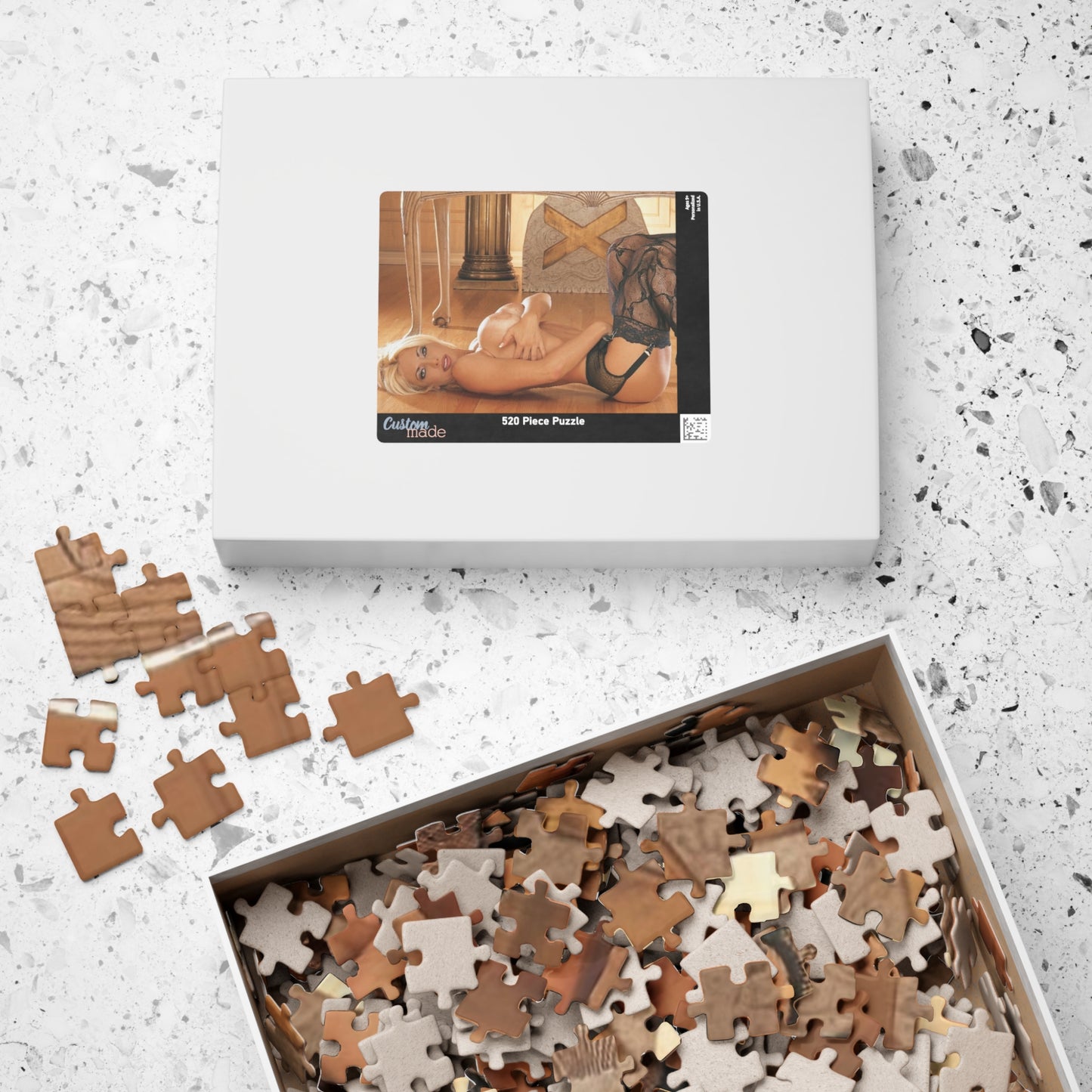 Puzzle (110, 252, 520, 1014-piece) Retro Adult Star Rebecca Wild Nude