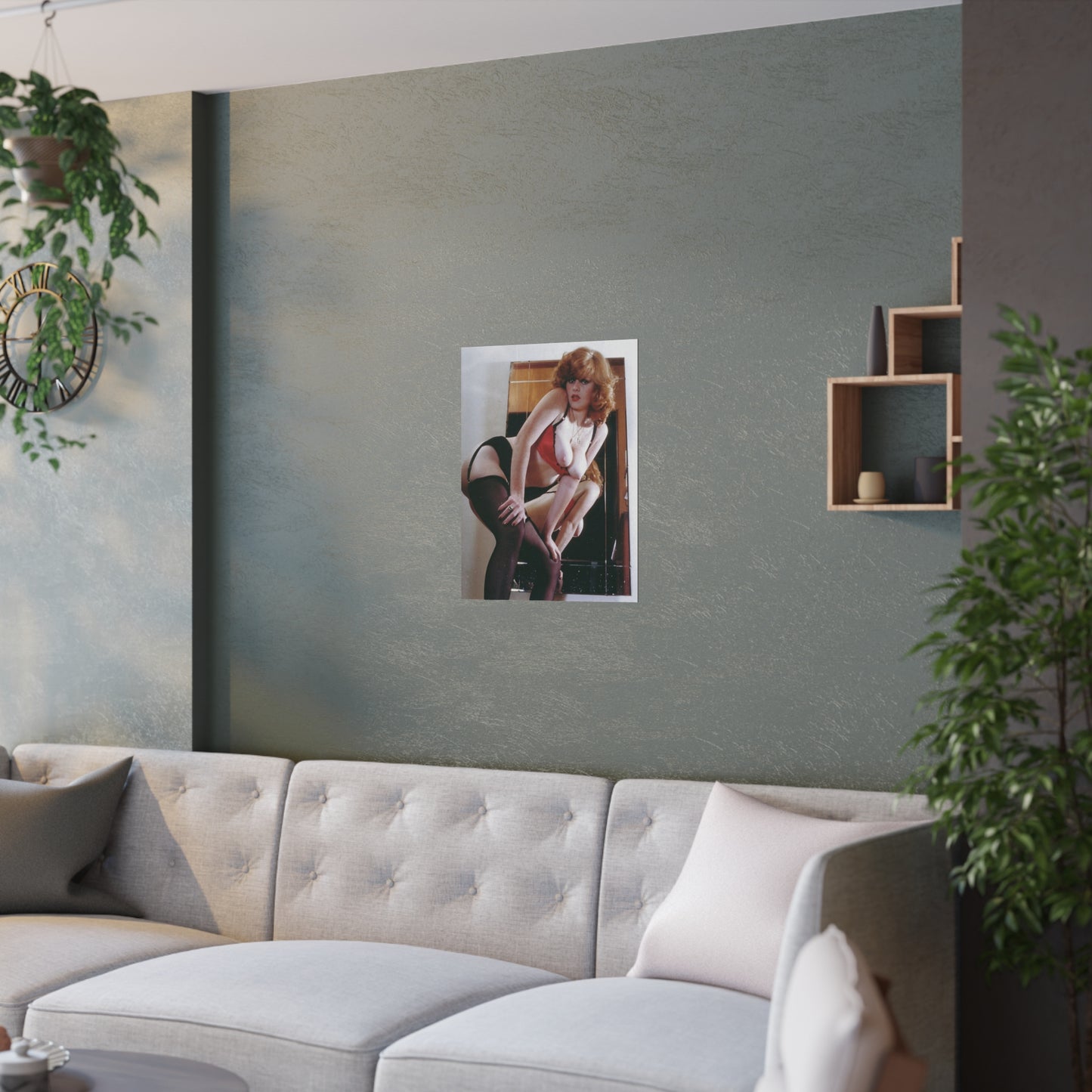 Satin Posters (210gsm) Retro Pornstar Lisa De Leeuw Nude