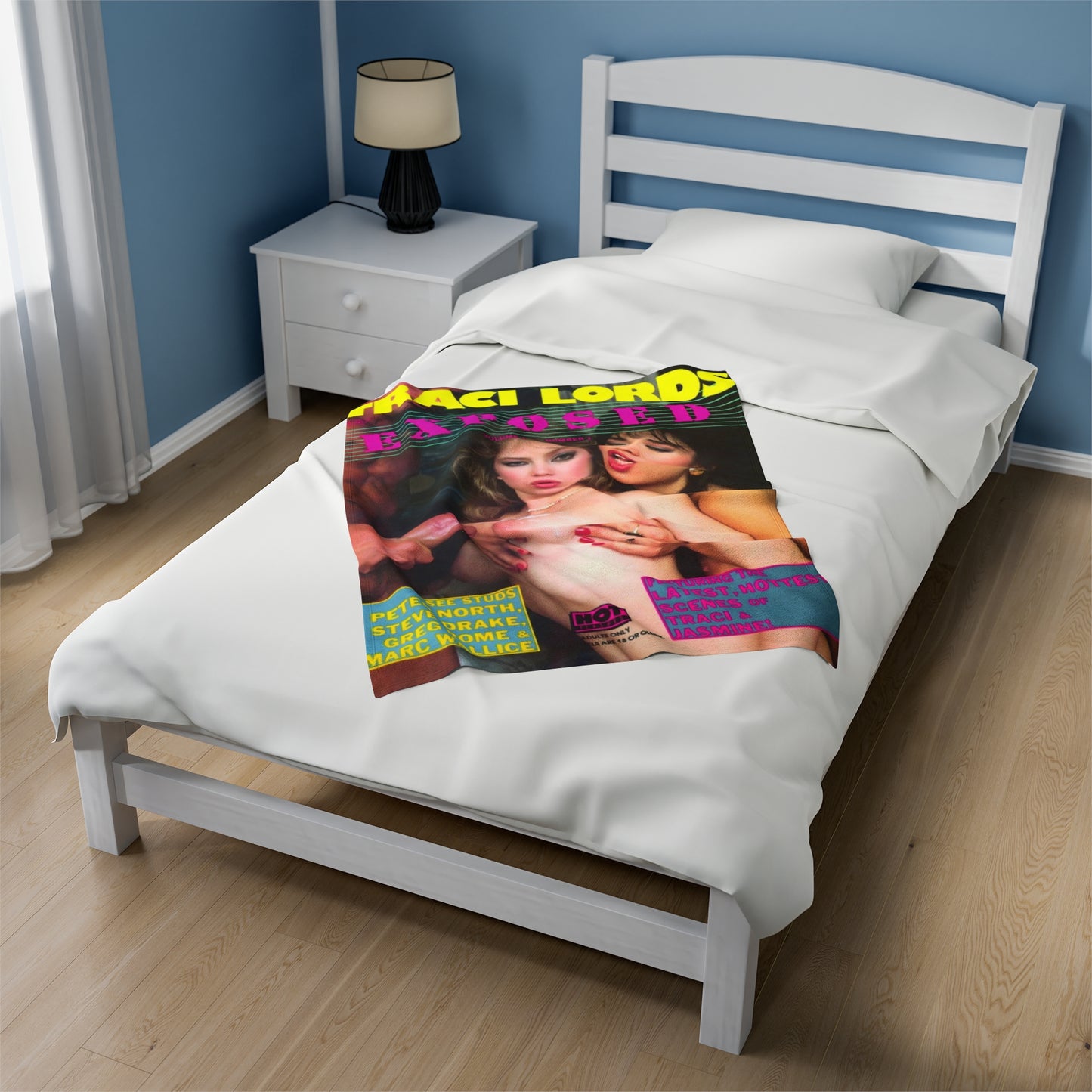 Velveteen Plush Blanket Traci Lords Magazine Cover