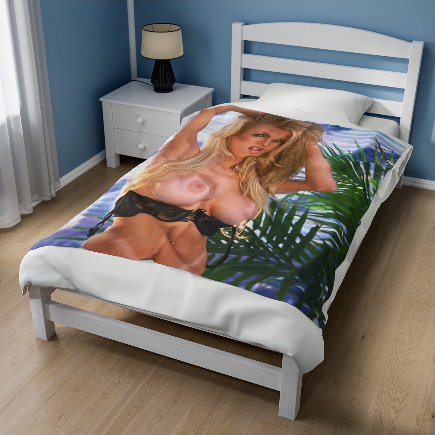 Velveteen Plush Blanket Pornstar Jenna Jameson Nude