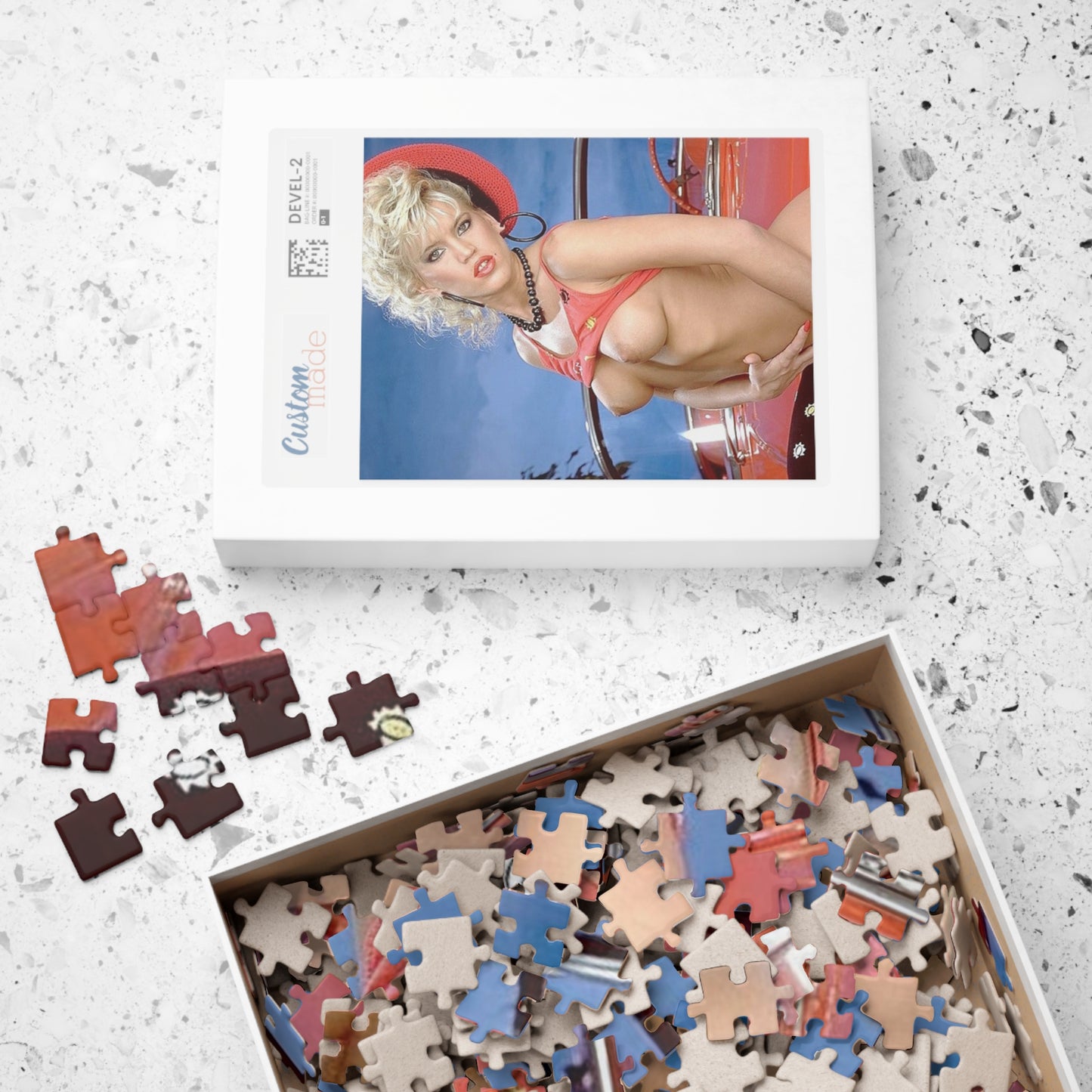 Puzzle (110, 252, 500, 1014-piece) Retro 1980s Porn Star Amber Lynn