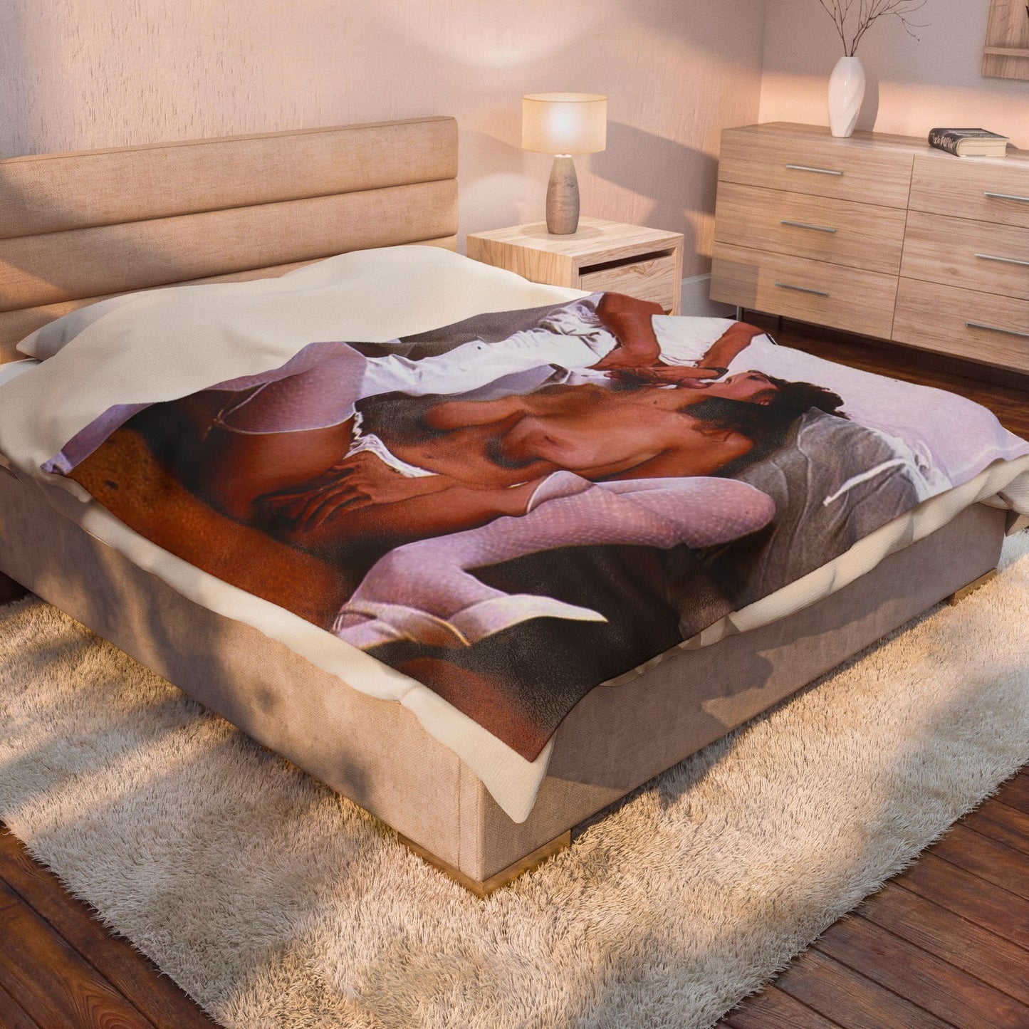 Velveteen Plush Blanket Christy Canyon Nude