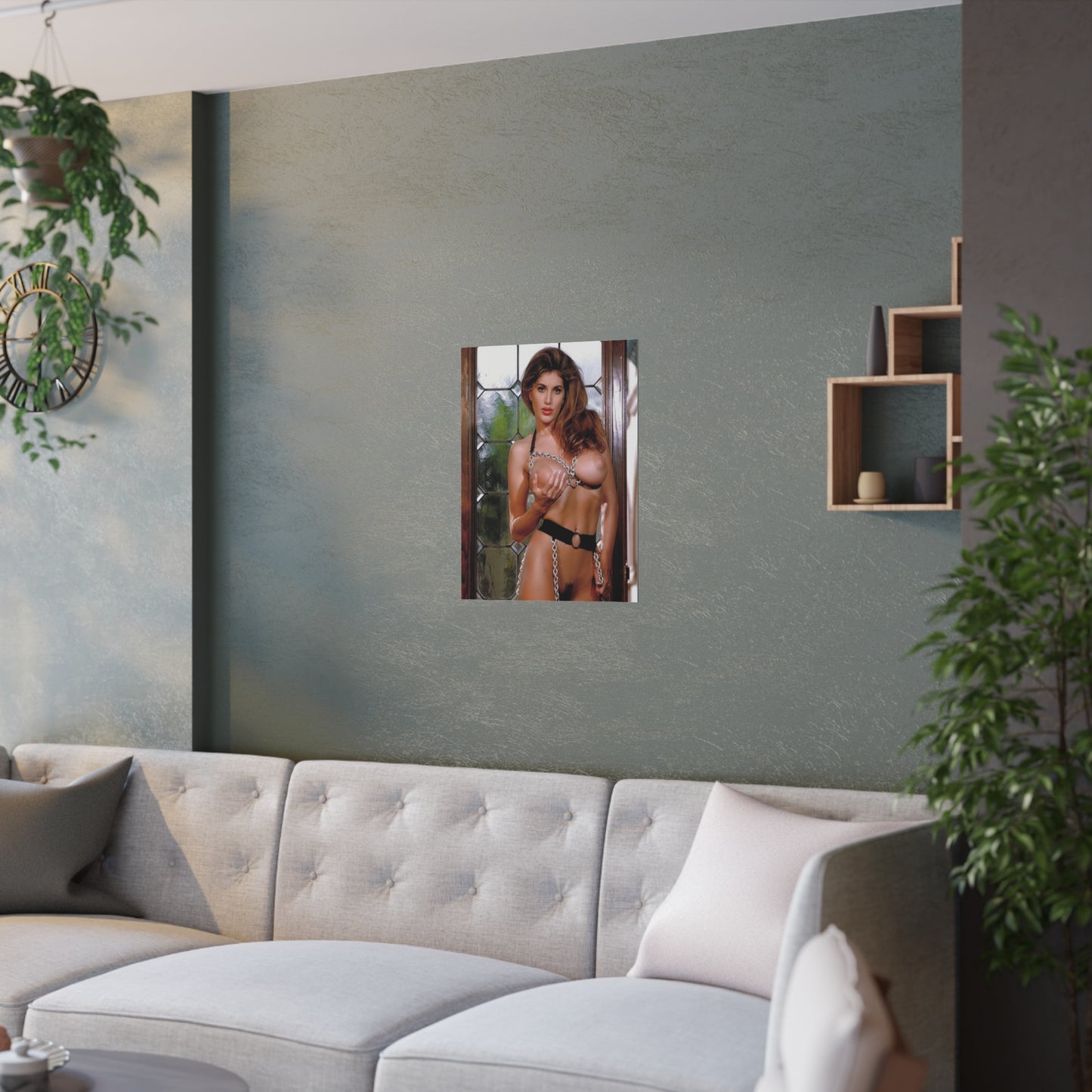 Satin Posters (210gsm) Retro Pornstar Celeste Nude