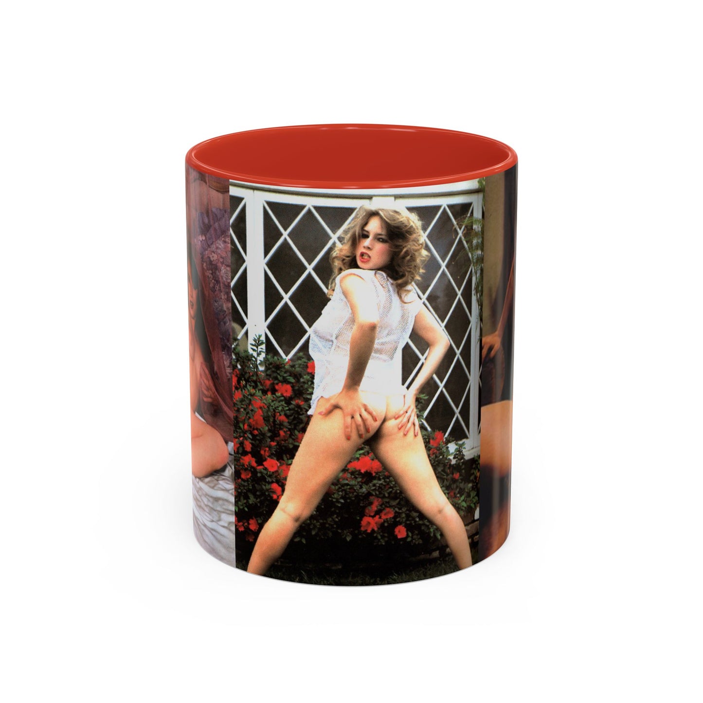 Accent Coffee Mug (11, 15oz) Retro Pornstar Traci Lords Nude