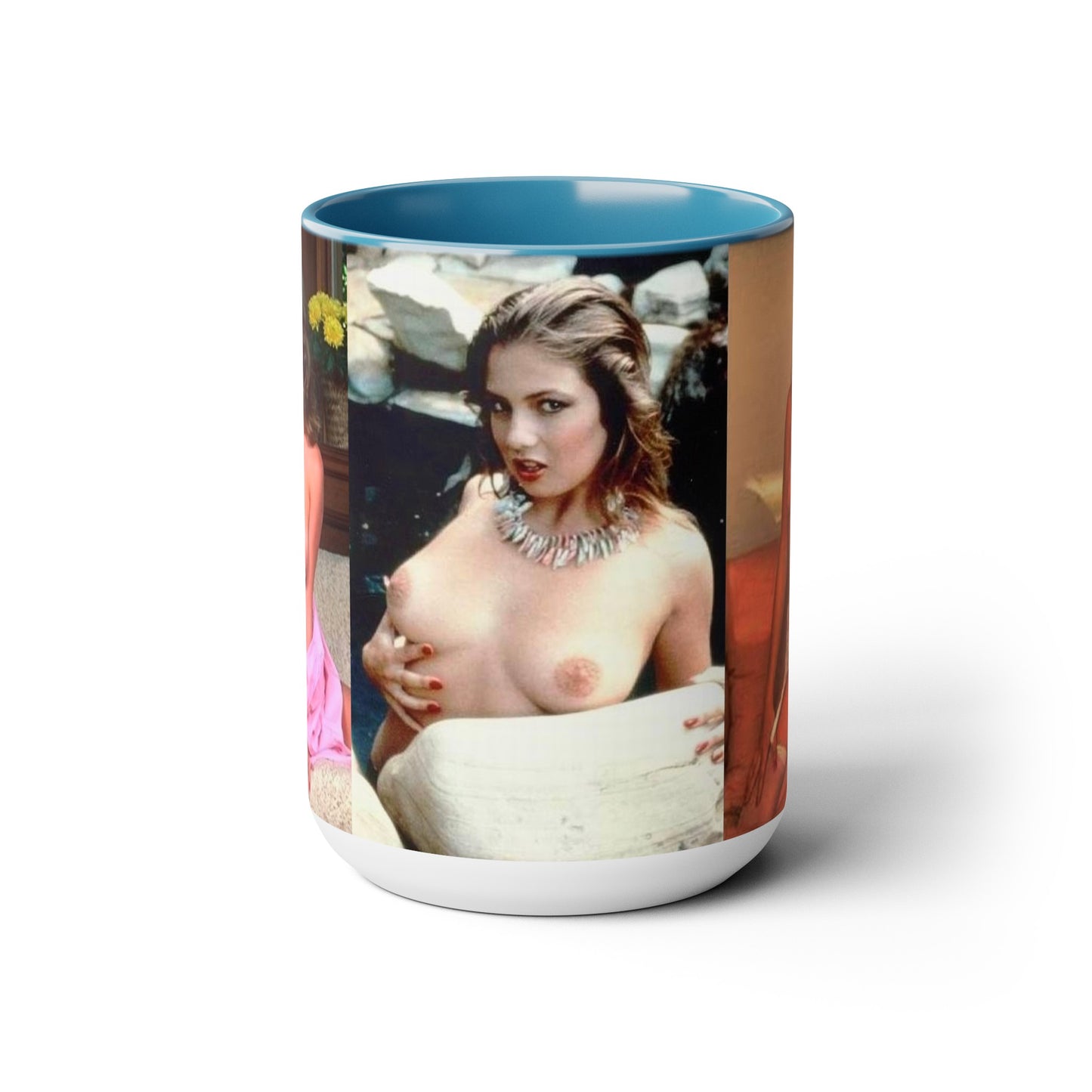 Two-Tone Coffee Mugs, 15oz Traci Lords Nude