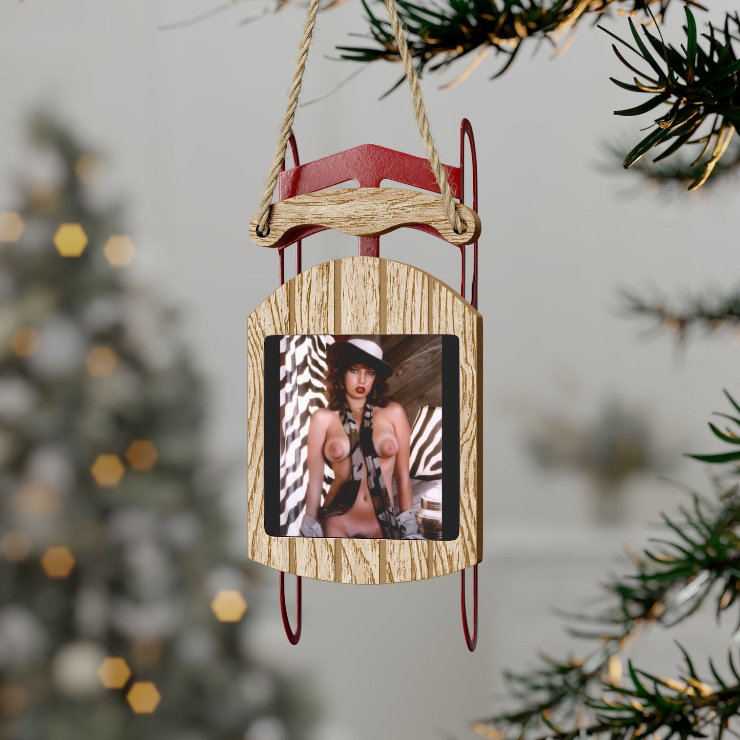 Sled Ornaments Traci Lords Nude