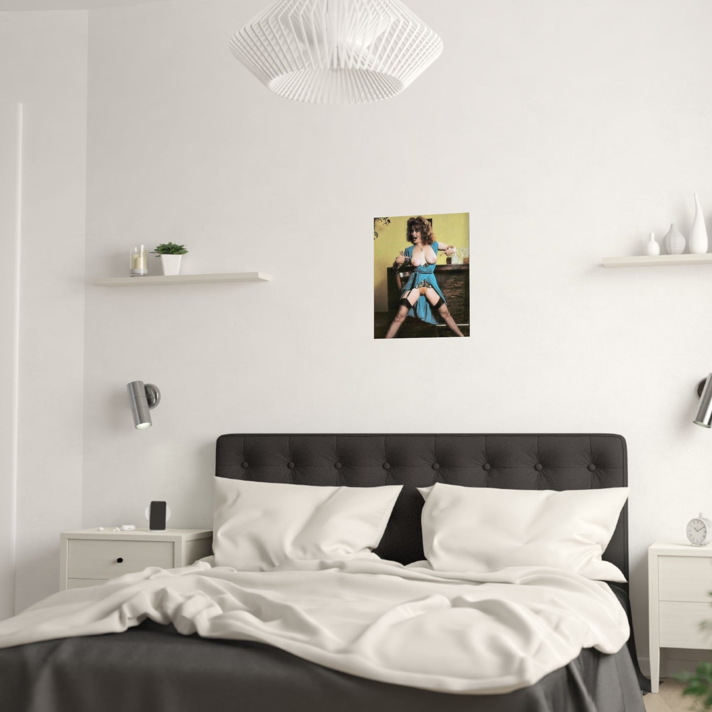 Satin Posters (210gsm) Retro Pornstar Lisa De Leeuw Nude
