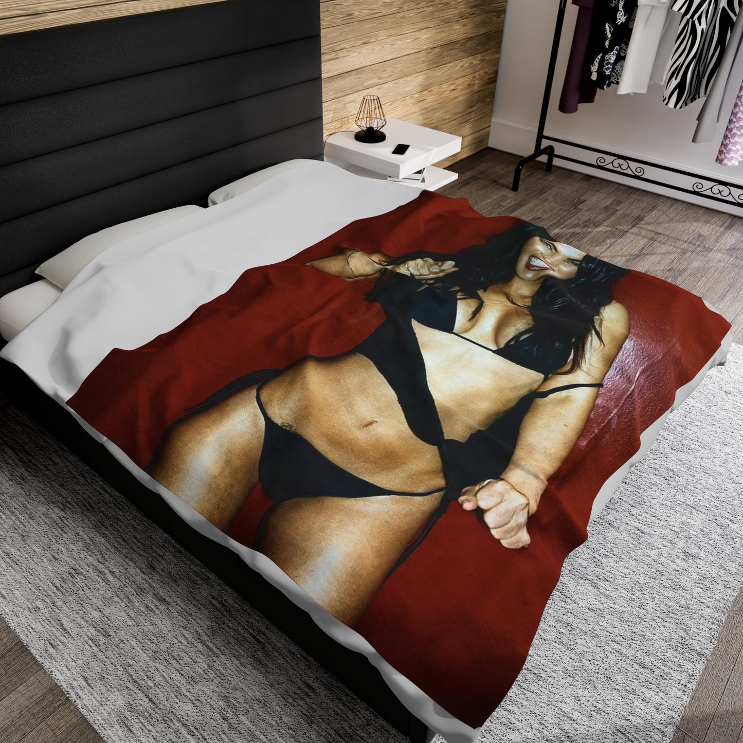 Velveteen Plush Blanket Megan Fox