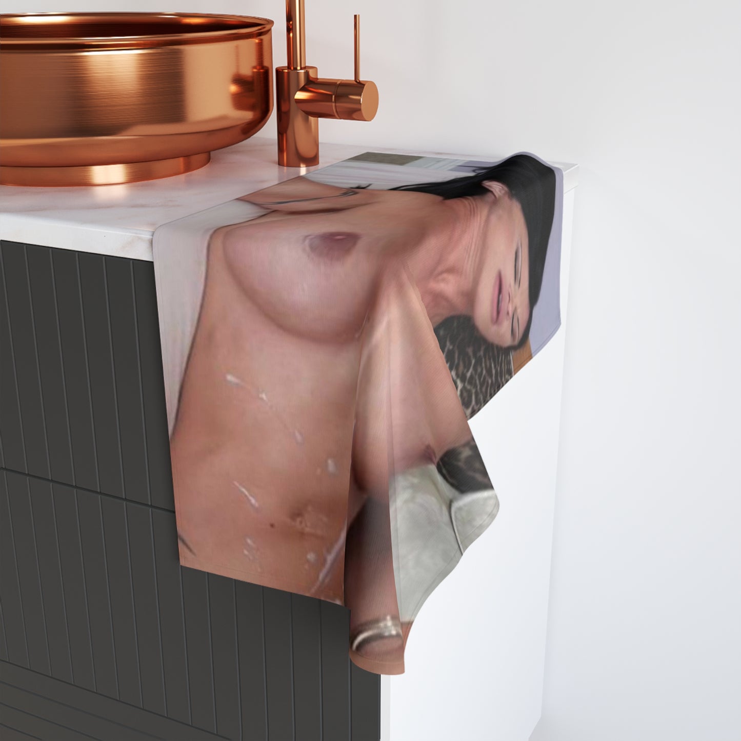 Hand Towel Adult Star Jewels Jade Nude