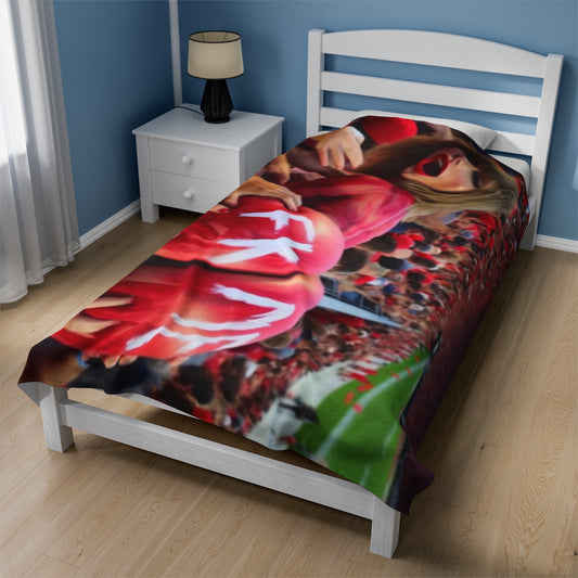 Velveteen Plush Blanket Taylor Swift AI Nudes