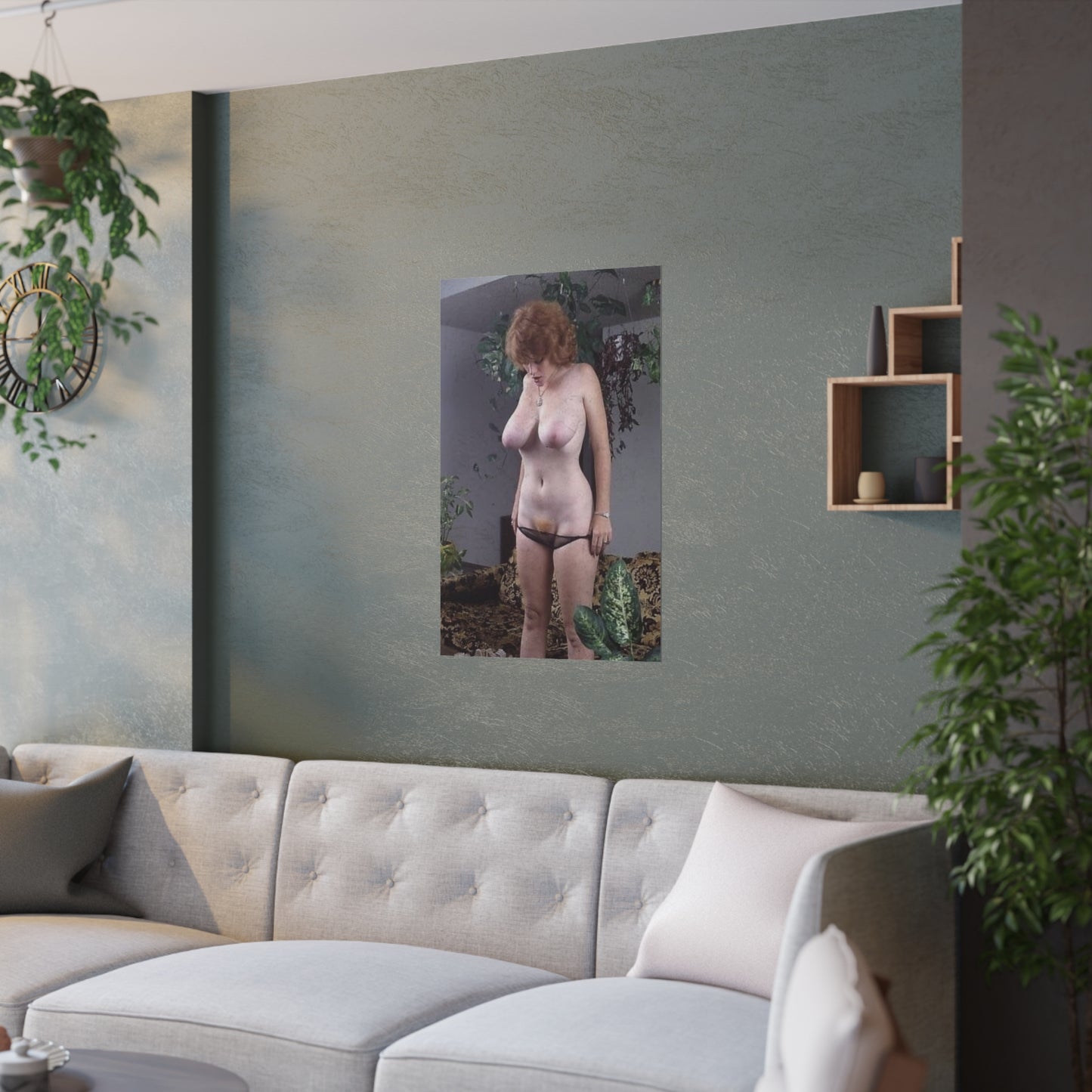 Satin Posters (210gsm) Retro Pornstar Lisa De Leeuw Nude