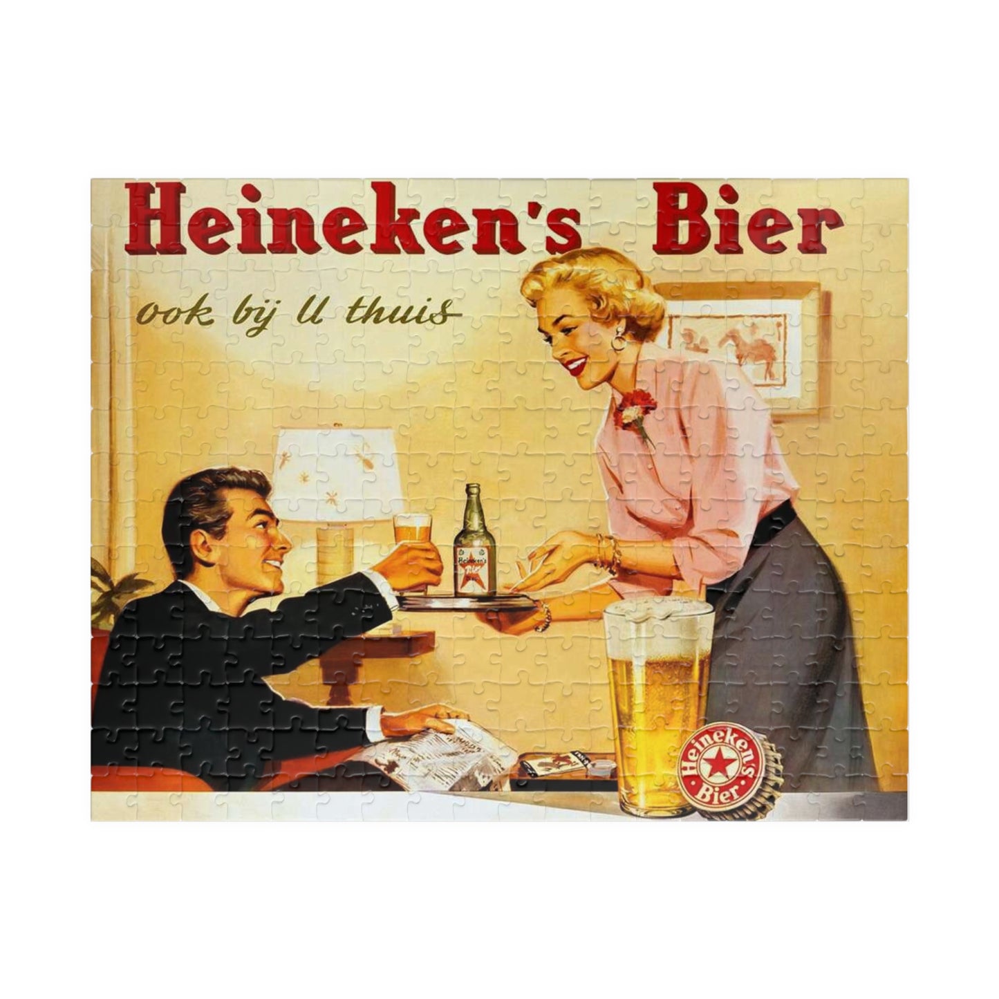 Puzzle (110, 252, 520, 1014-piece) Retro Beer Advertisement Heineken
