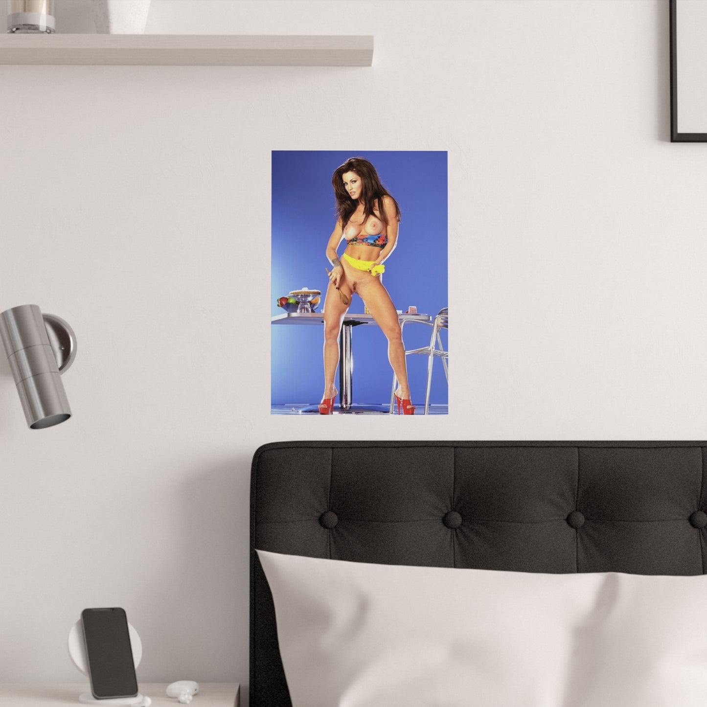 Satin Posters (210gsm) Retro Adult Star Janine Lindenmulder Nude