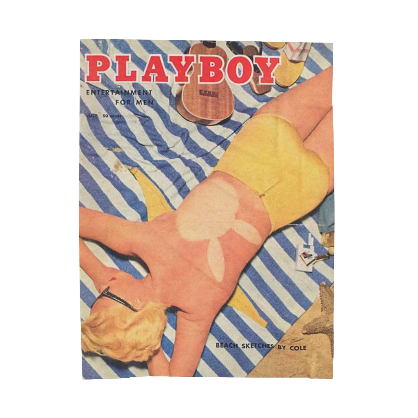 Velveteen Plush Blanket Magazine Cover July 1957