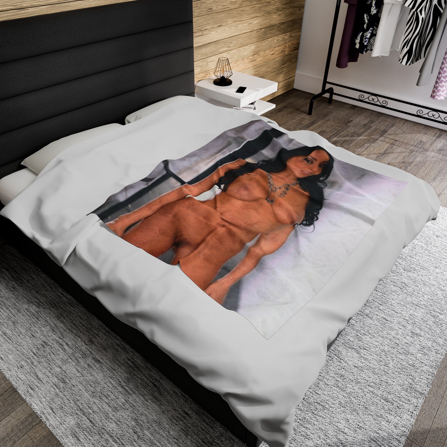 Velveteen Plush Blanket Anissa Kate Nude