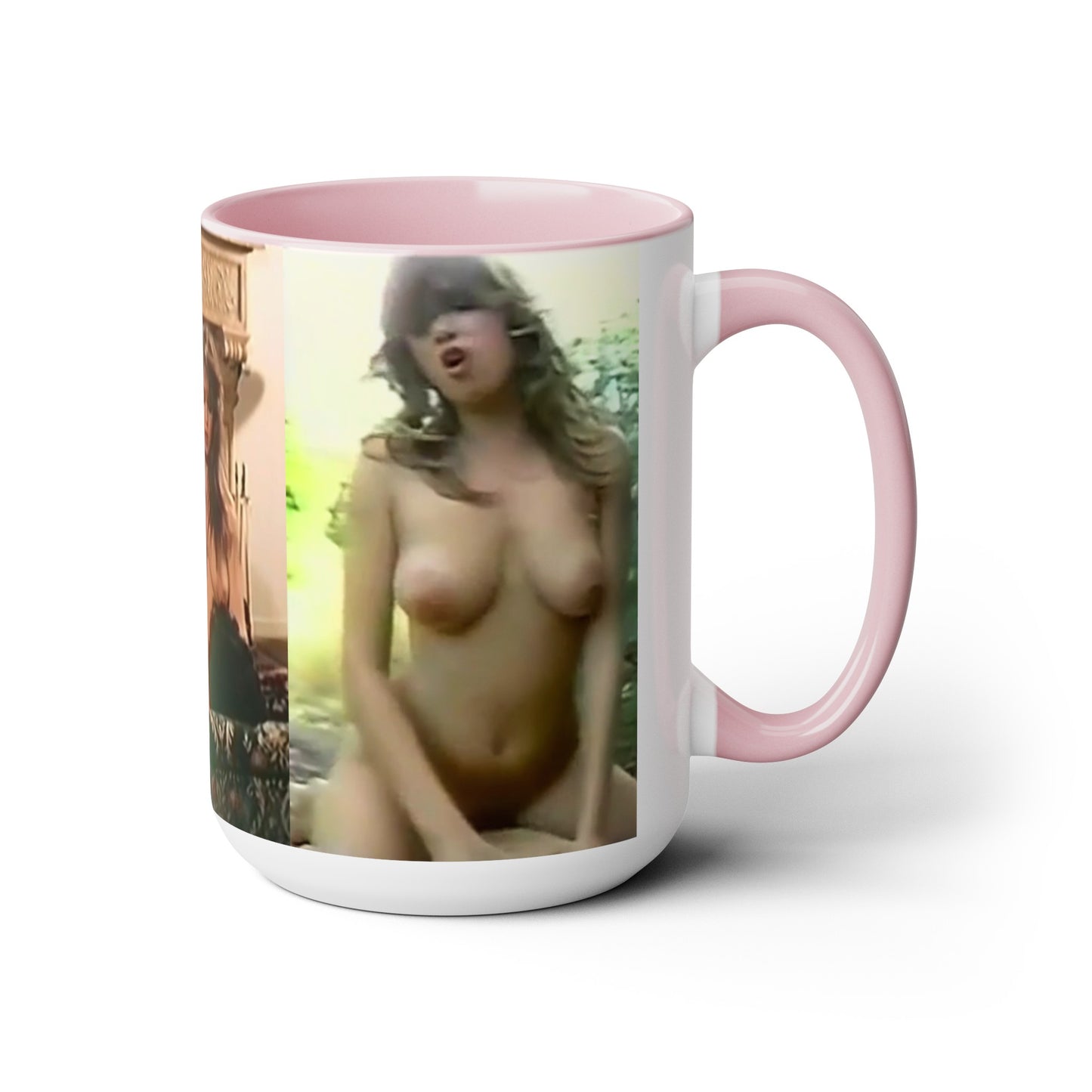 Two-Tone Coffee Mugs, 15oz Traci Lords Nude