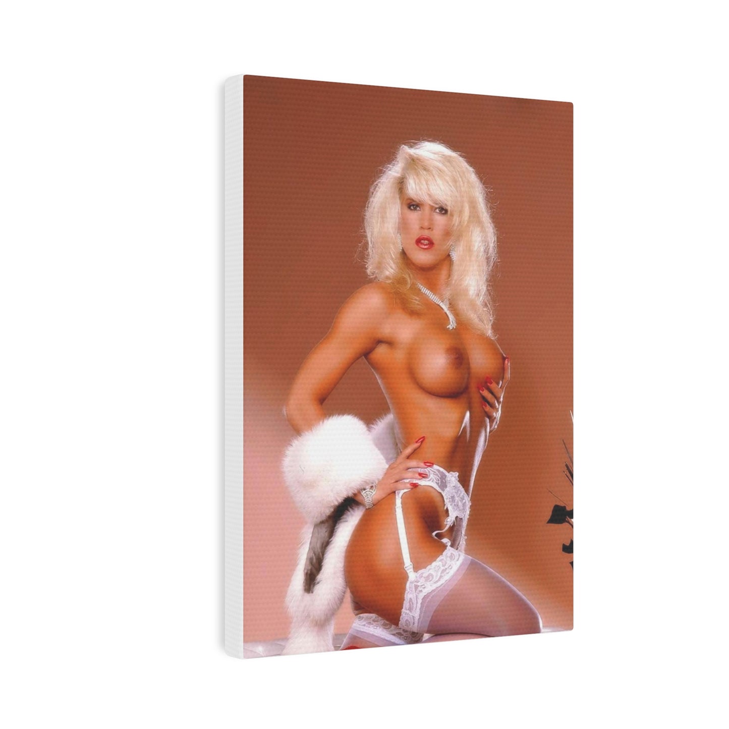 Canvas Photo Tile Retro 1980s Porn Star Amber Lynn