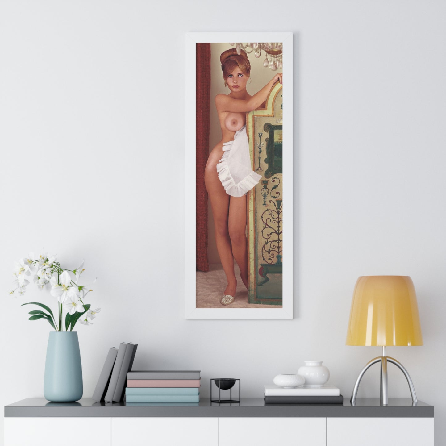 Framed Vertical Poster Playboy Playmate December 1963 Donna Michelle