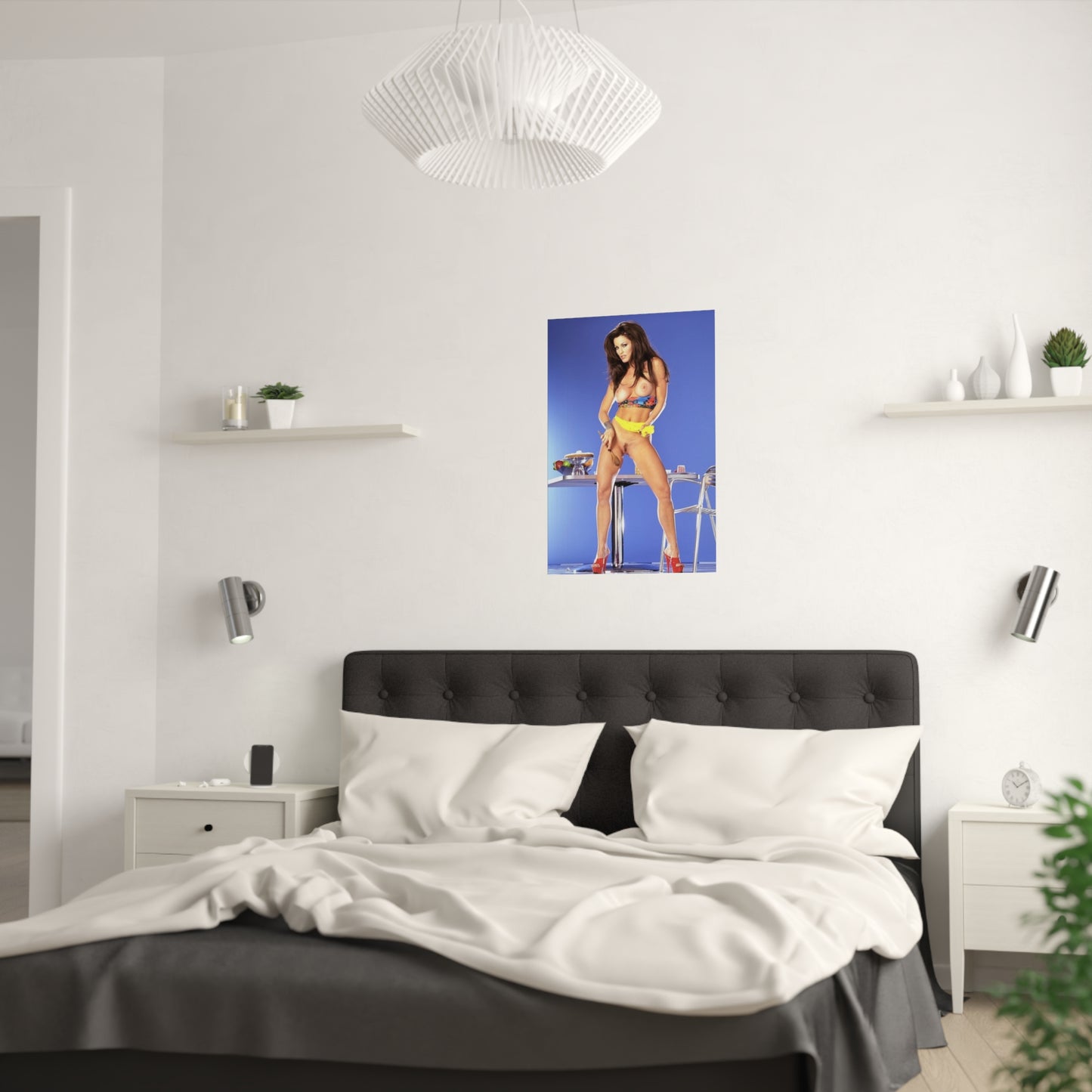 Satin Posters (210gsm) Retro Adult Star Janine Lindenmulder Nude
