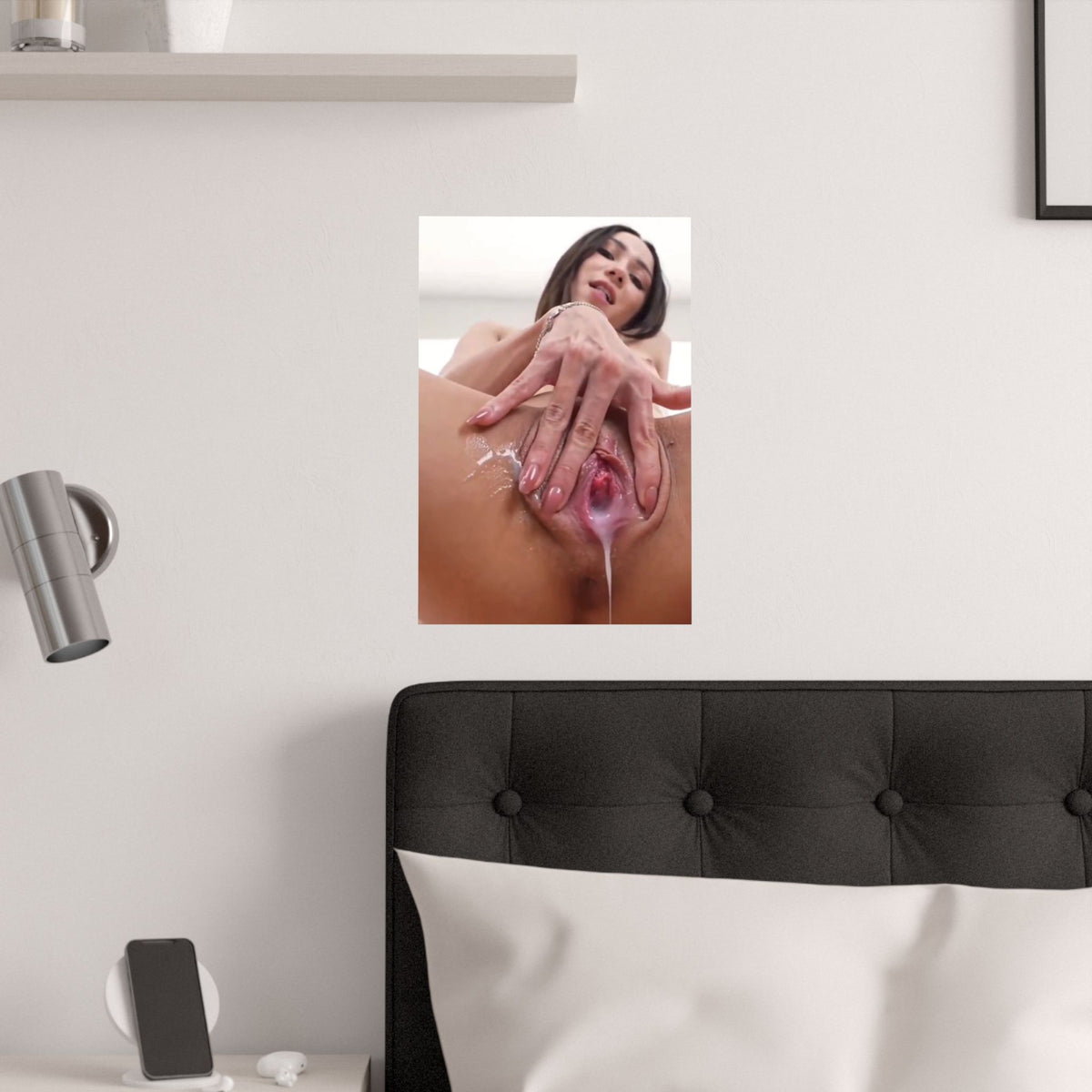 Satin Posters (210gsm) Cream Pied Asian Teen
