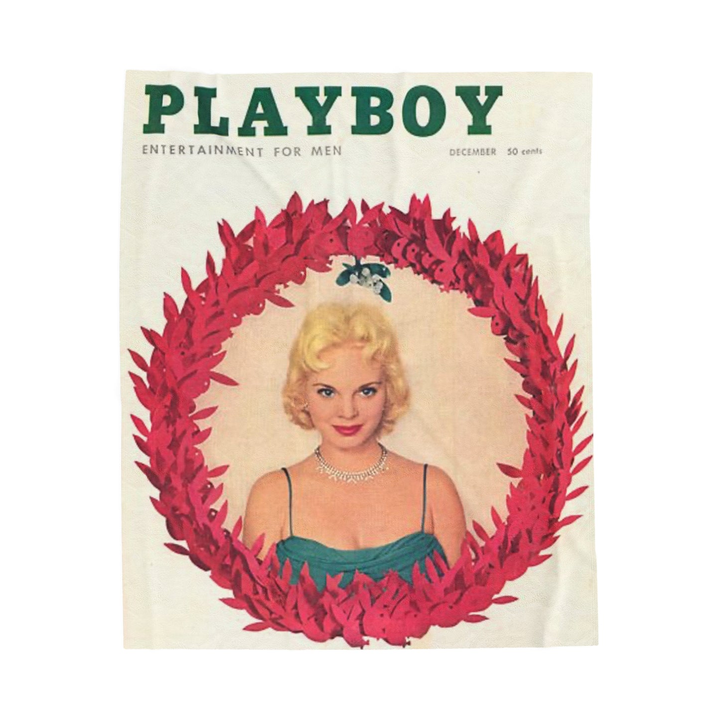 Velveteen Plush Blanket Play Boy Cover December 1956