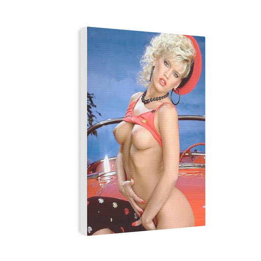 Canvas Photo Tile Retro 1980s Porn Star Amber Lynn