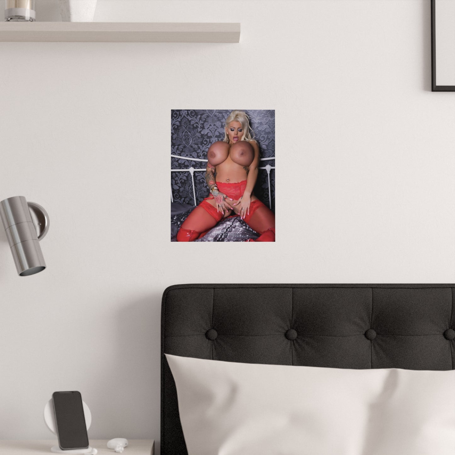 Satin Posters (210gsm) Busty Candy Charms Nude